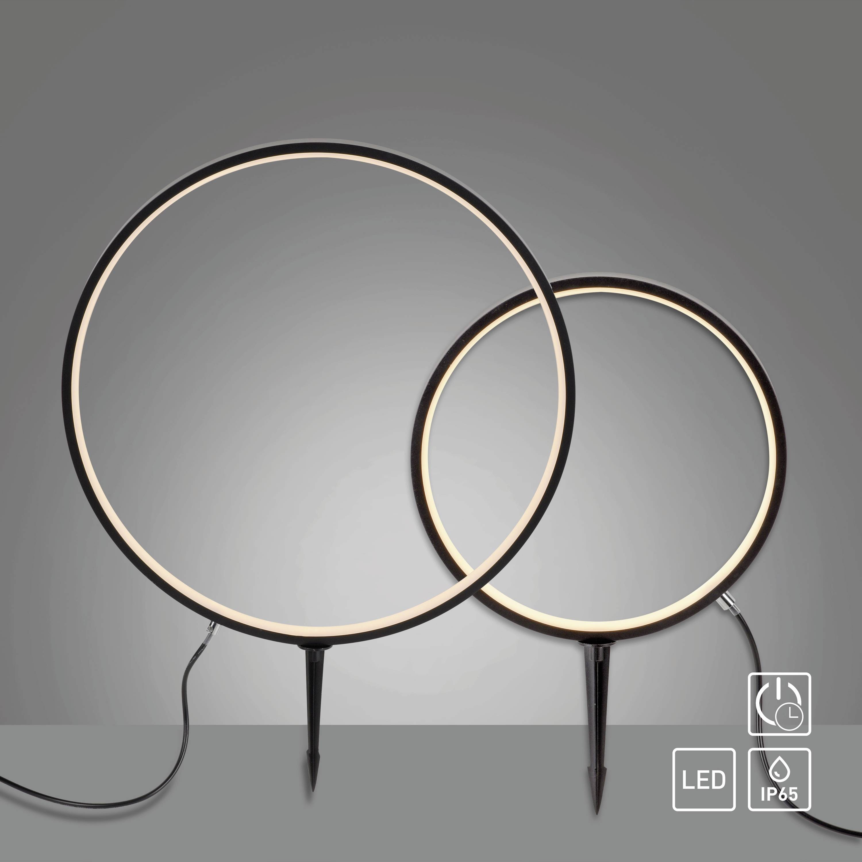 Just Light 1951X-SET ZIRKULU LED-Gartenleuchte LED LED fest eingebaut 5.3W