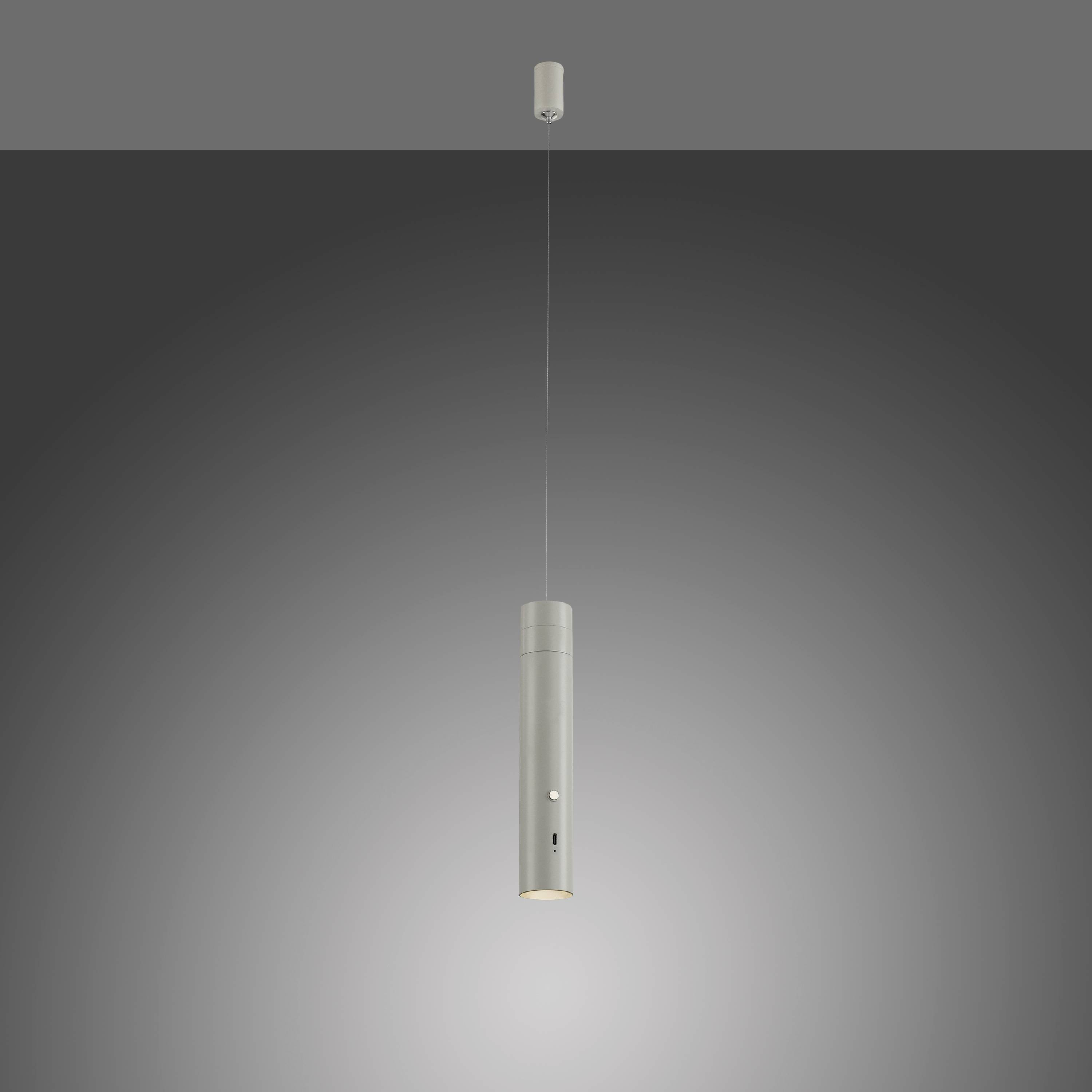 Just Light ATTACH 18281-40 LED-Pendelleuchte LED LED fest eingebaut 3W Greige