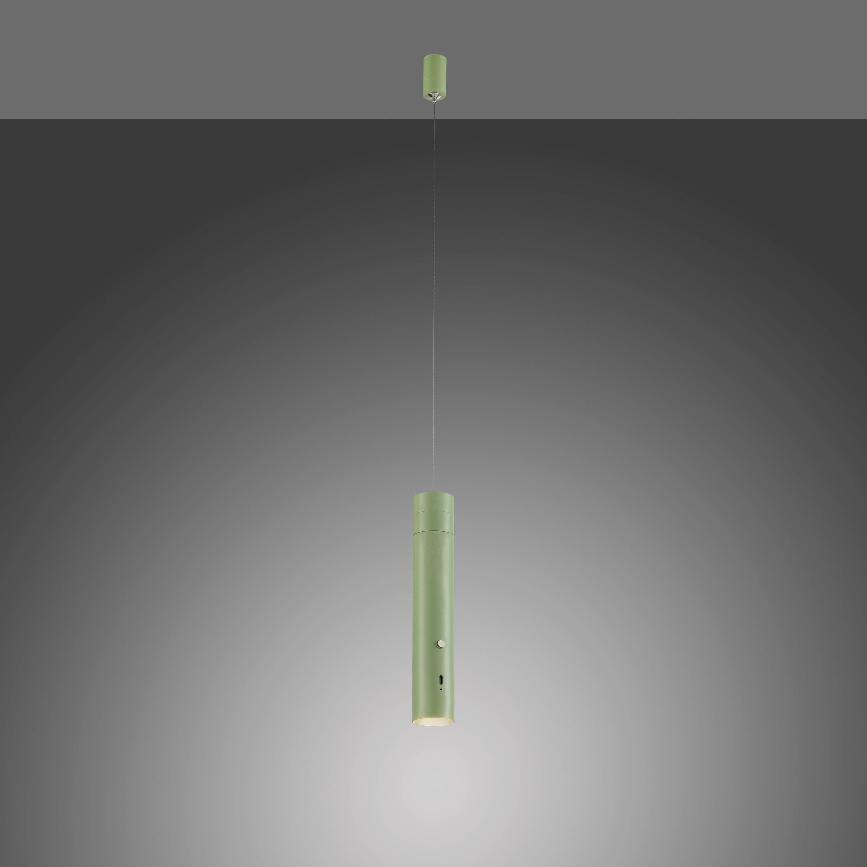 Just Light ATTACH 18281-43 LED-Pendelleuchte LED LED fest eingebaut 3W Grün