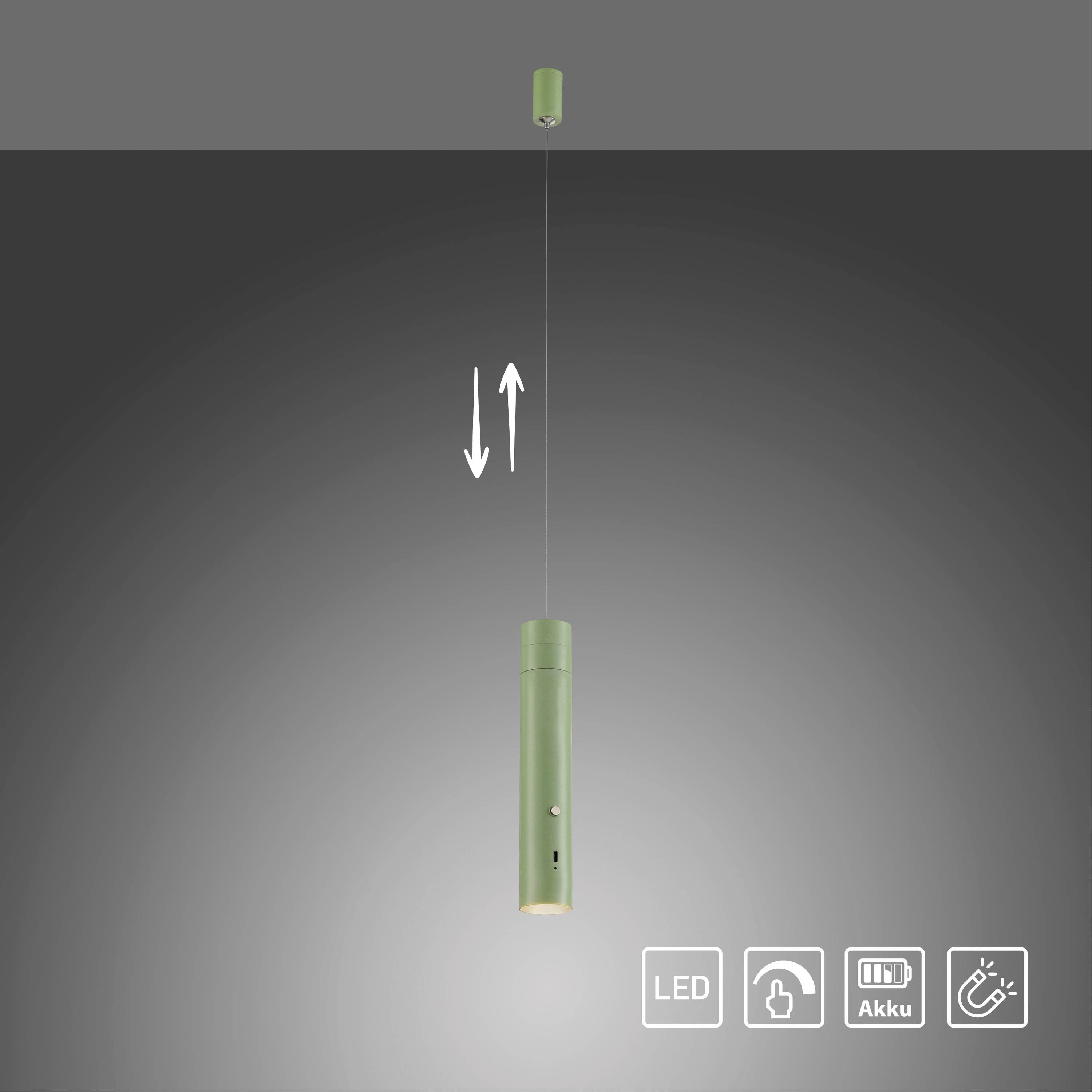 Just Light ATTACH 18281-43 LED-Pendelleuchte LED LED fest eingebaut 3W Grün