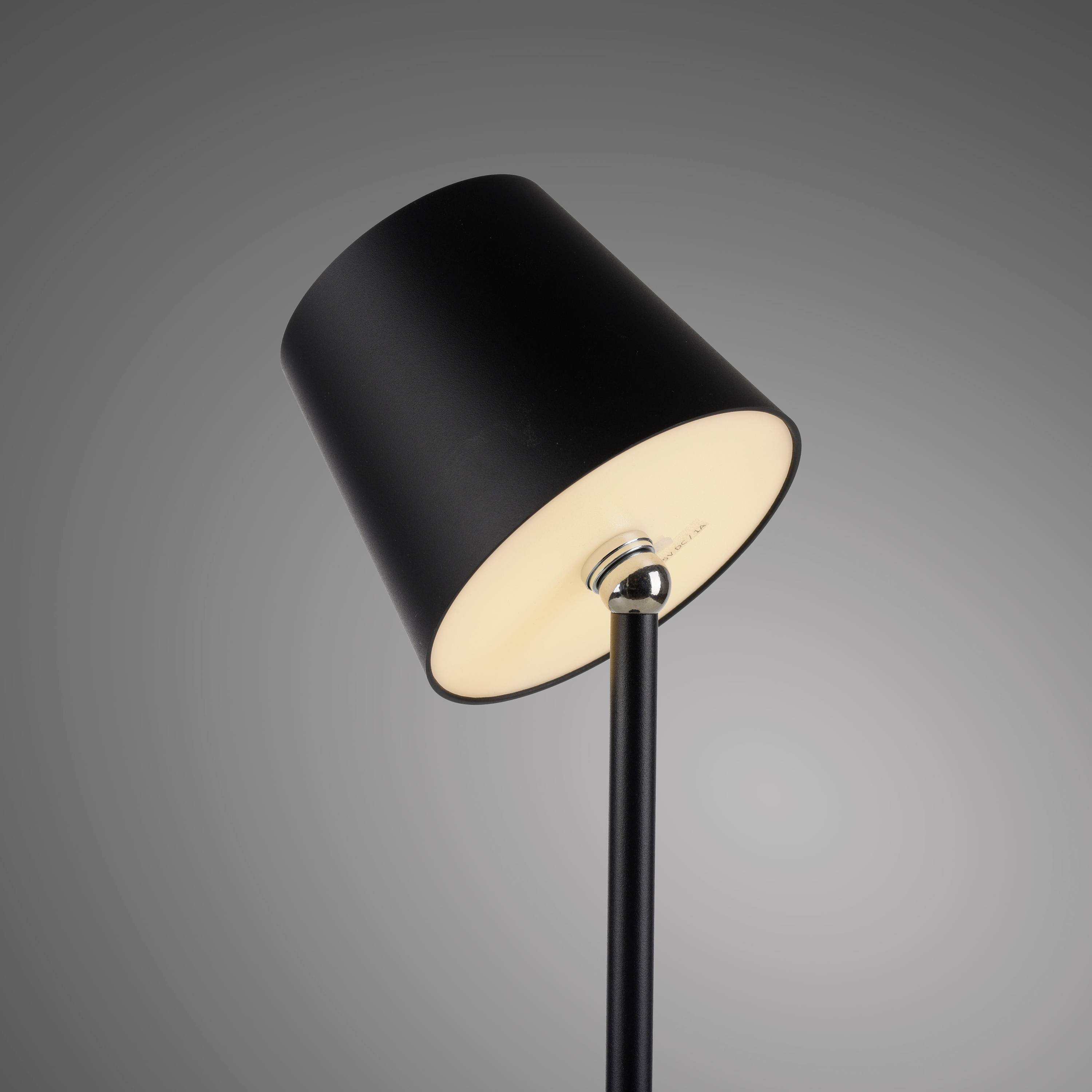 Just Light BOTERIA 19251-18 Akku-Tischlampe LED LED fest eingebaut 2.5W Schwarz