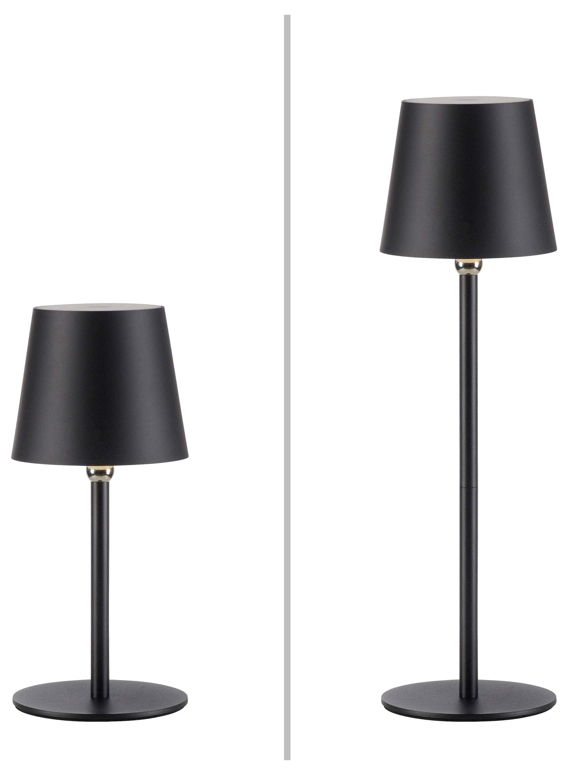 Just Light BOTERIA 19251-18 Akku-Tischlampe LED LED fest eingebaut 2.5W Schwarz