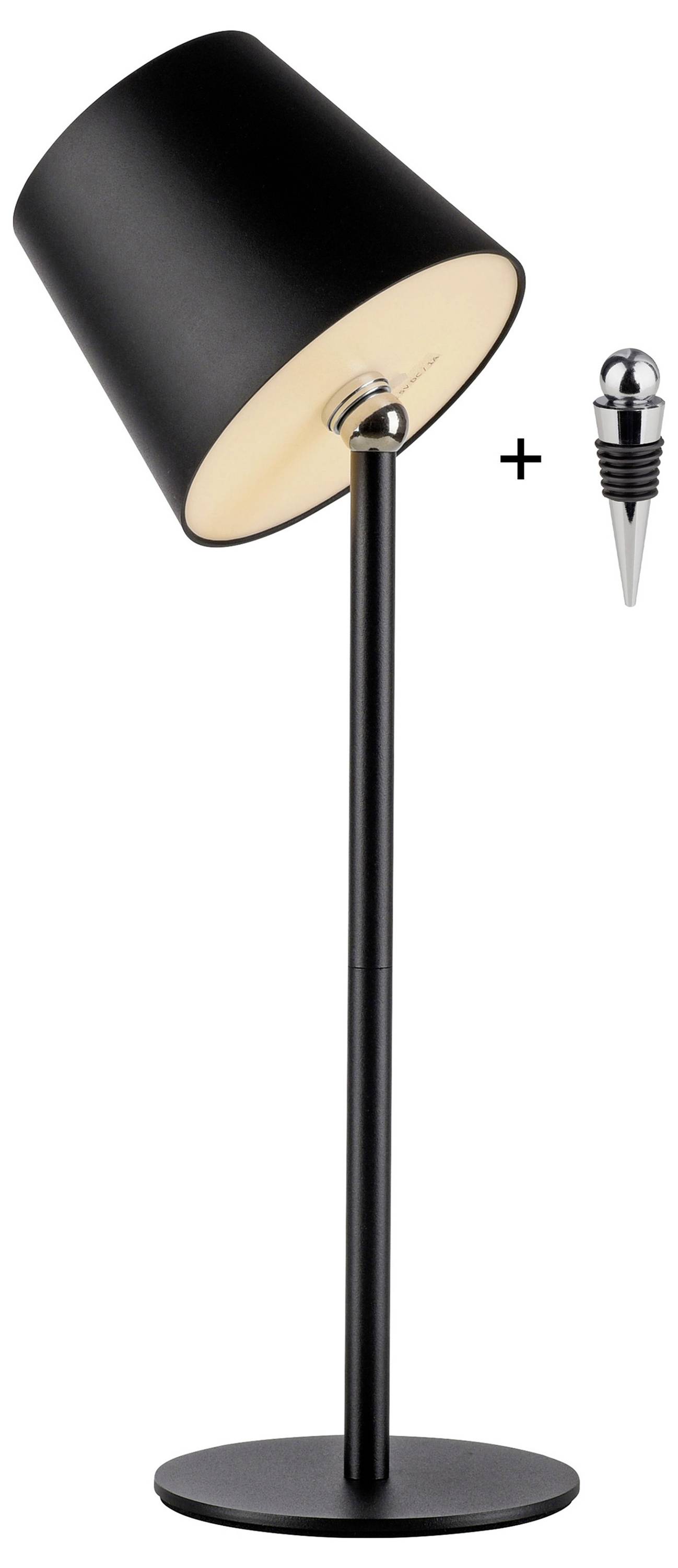 Just Light BOTERIA 19251-18 Akku-Tischlampe LED LED fest eingebaut 2.5W Schwarz