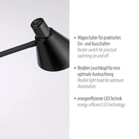 Just Light PIXIE 11249-18 LED-Stehlampe LED LED fest eingebaut 4.5W Schwarz Just Light PIXIE 11249-18 LED-Stehlampe LED LED fest eingebaut 4.5W Schwarz