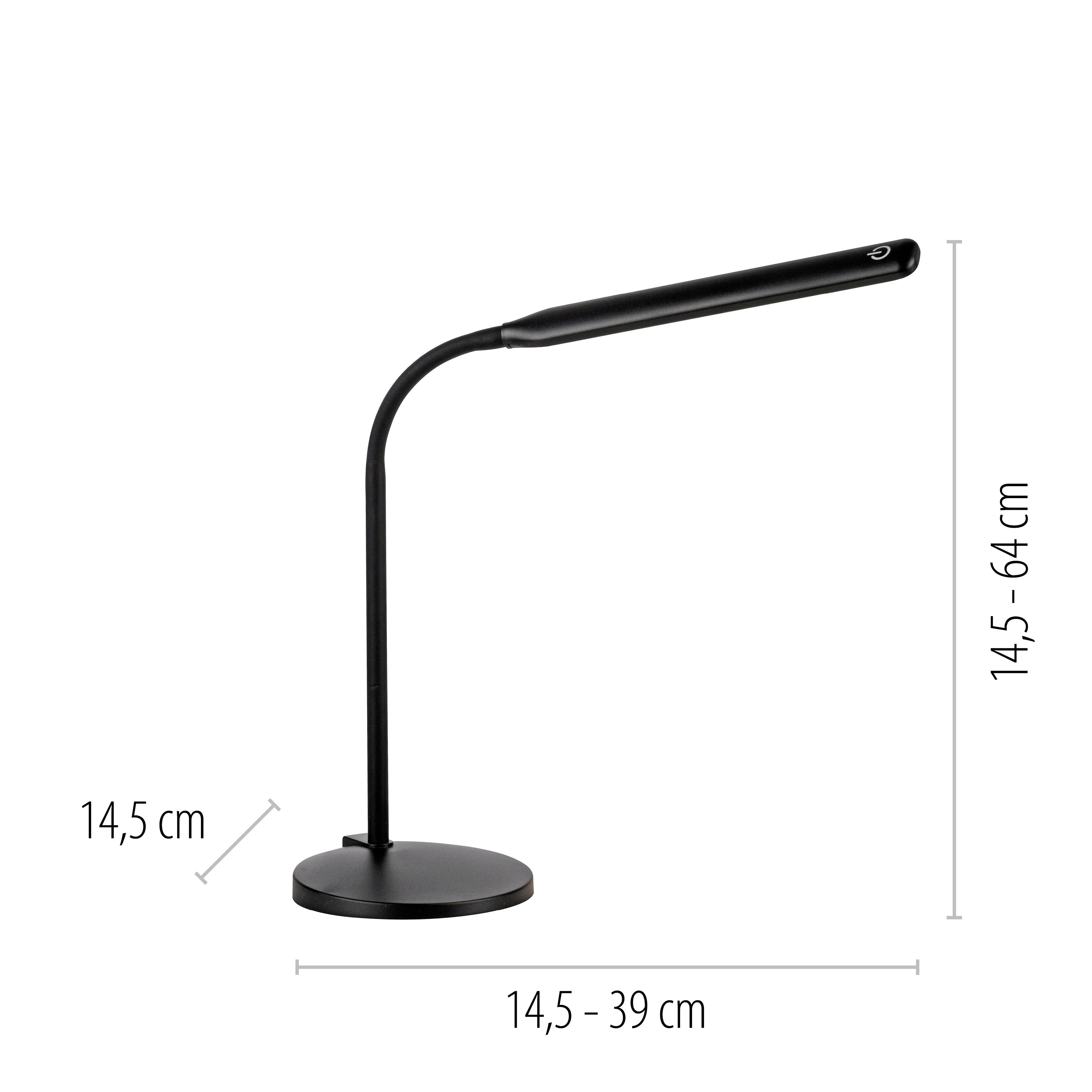 Just Light ELLY 11030-18 LED-Tischlampe LED LED fest eingebaut 6W Schwarz