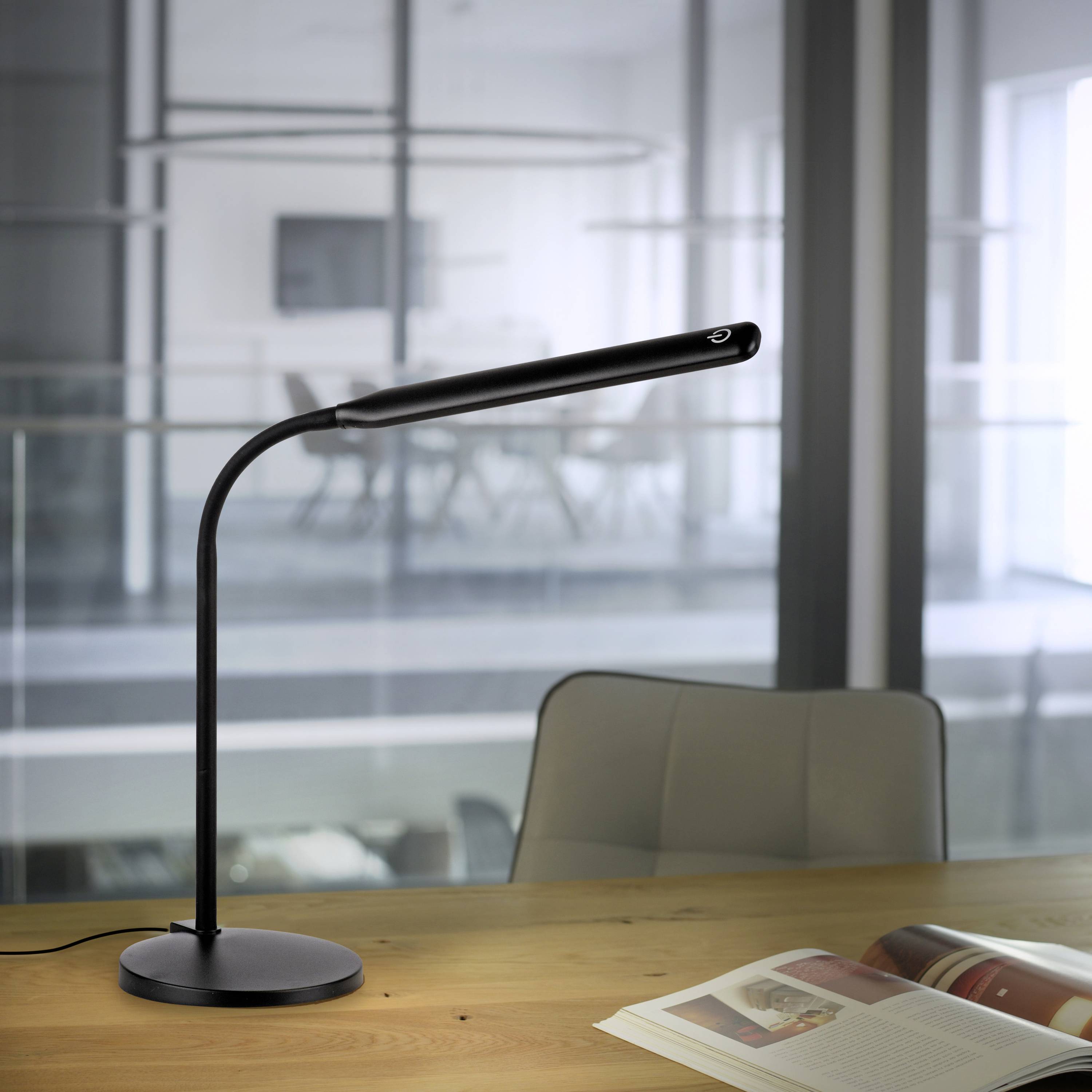 Just Light ELLY 11030-18 LED-Tischlampe LED LED fest eingebaut 6W Schwarz