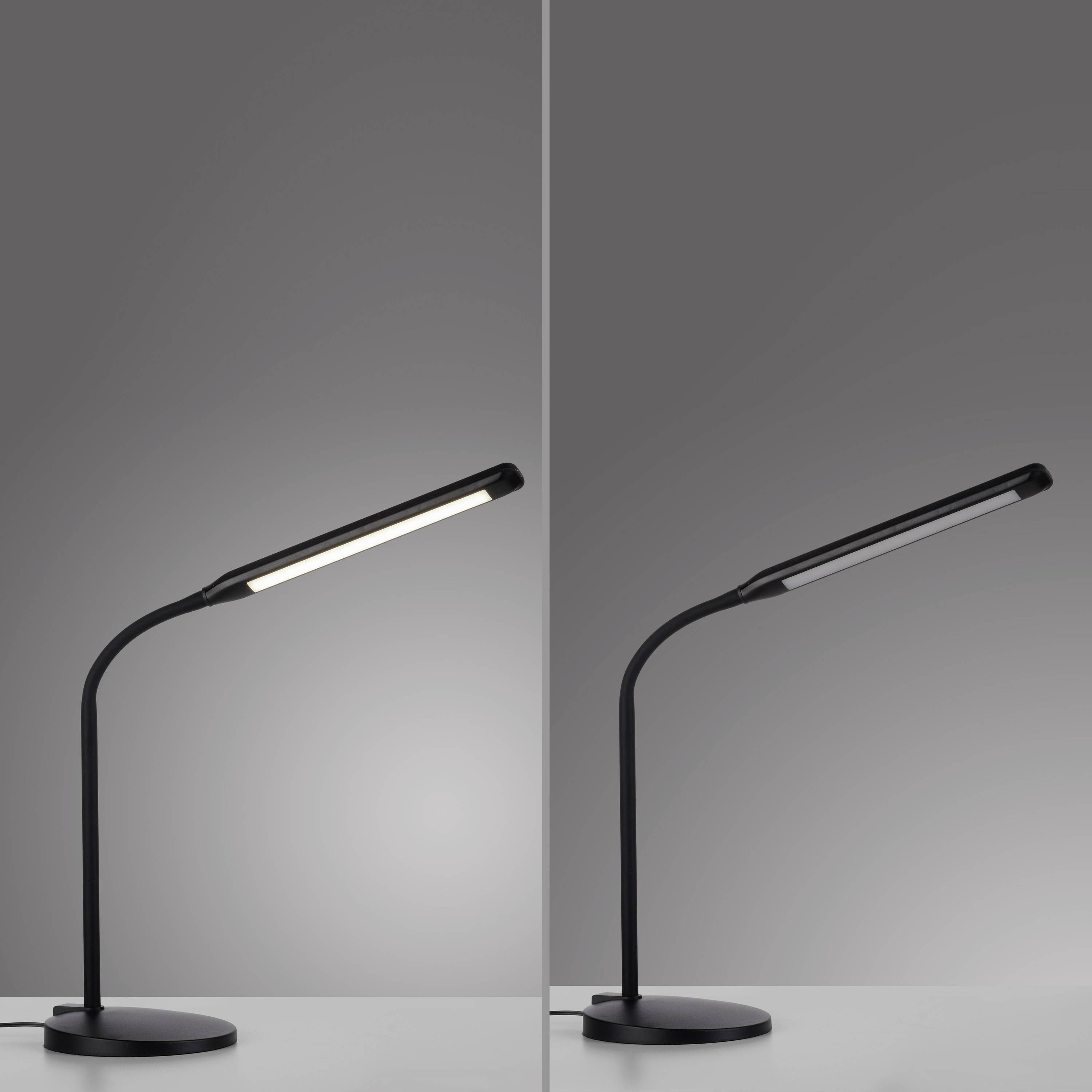 Just Light ELLY 11030-18 LED-Tischlampe LED LED fest eingebaut 6W Schwarz