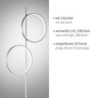 Just Light MINI RITUS 15396-21 LED-Stehlampe LED LED fest eingebaut 21W Silber Just Light MINI RITUS 15396-21 LED-Stehlampe LED LED fest eingebaut 21W Silber
