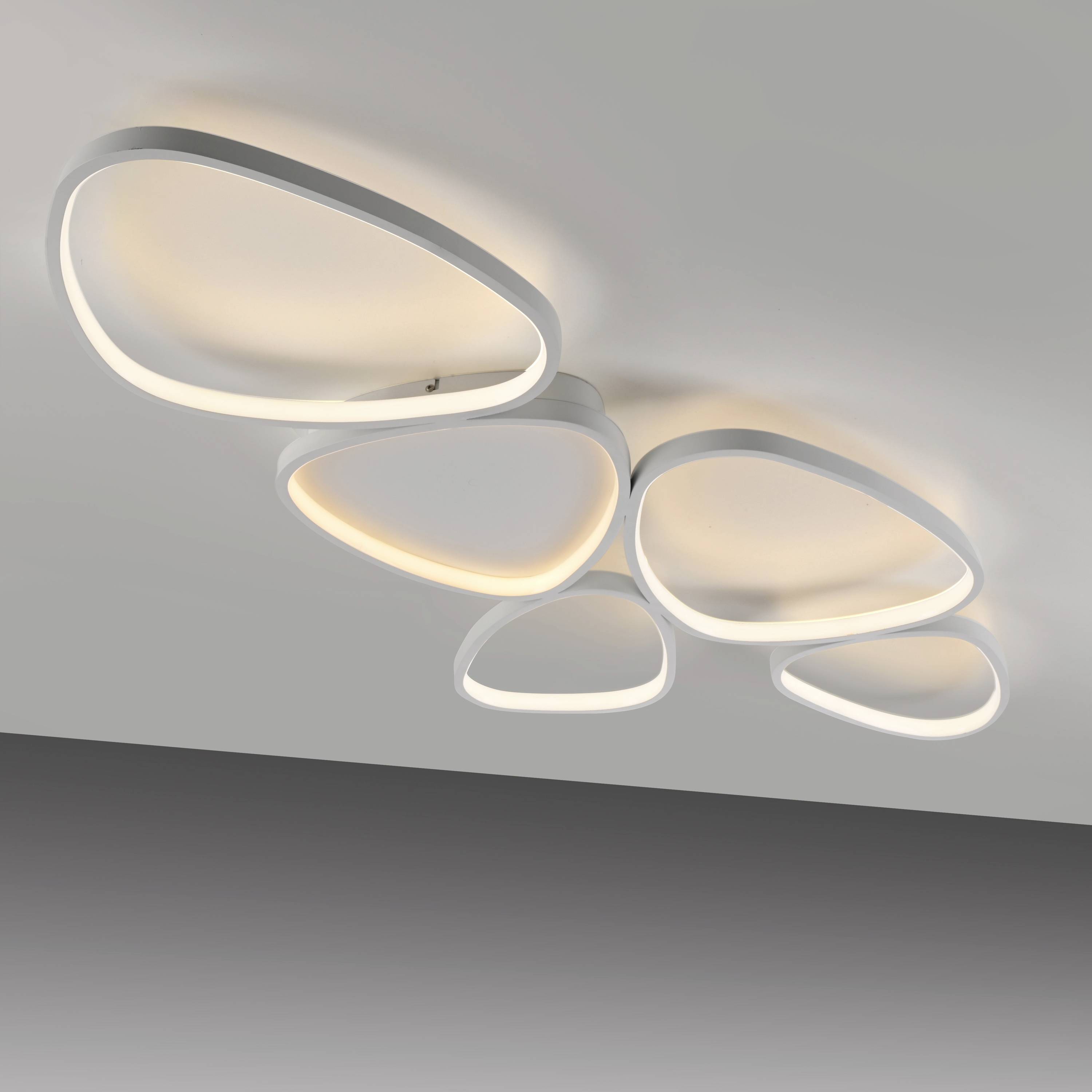 Just Light 14045-16 PEBBLES LED-Deckenleuchte LED LED fest eingebaut 42W Weiß