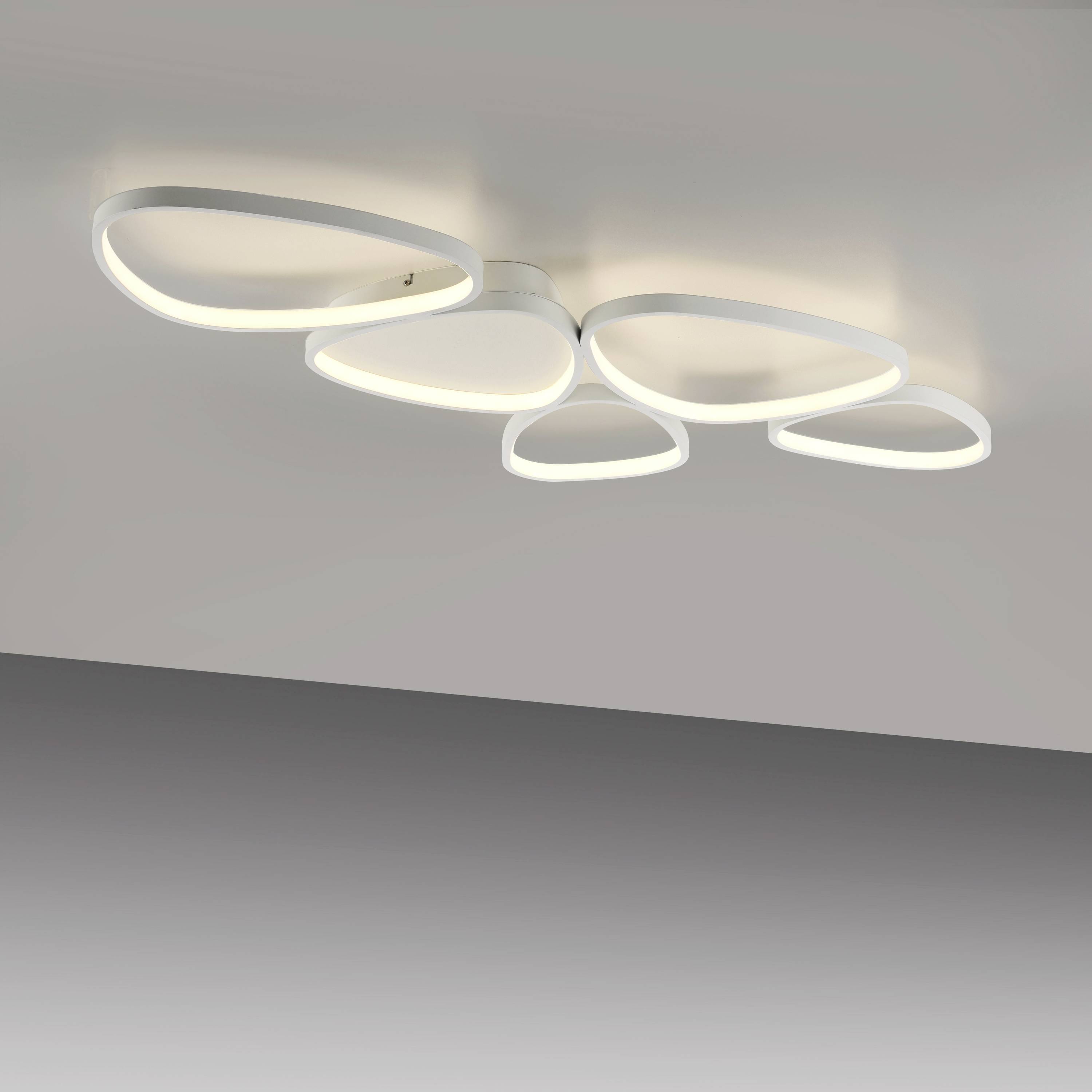 Just Light 14045-16 PEBBLES LED-Deckenleuchte LED LED fest eingebaut 42W Weiß