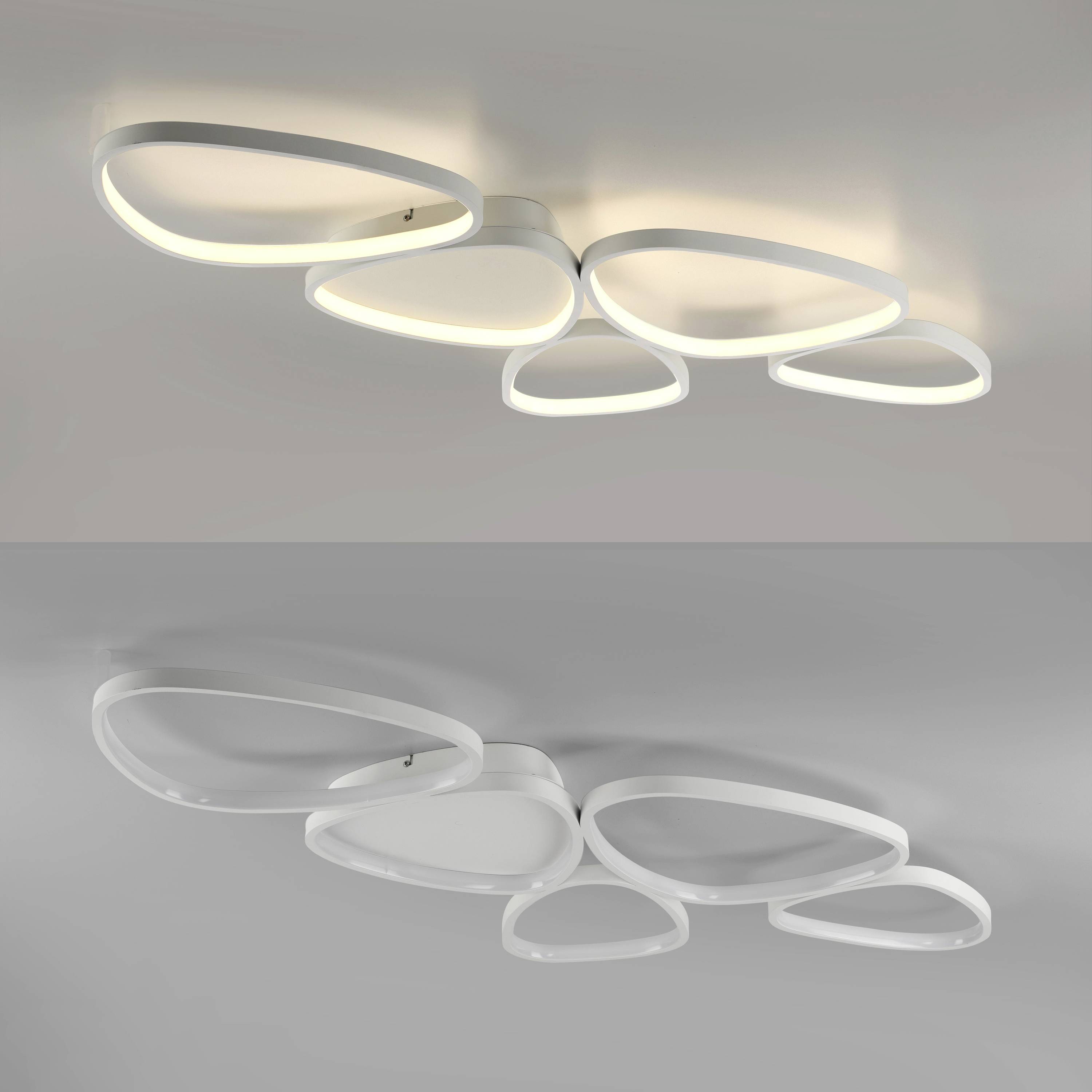 Just Light 14045-16 PEBBLES LED-Deckenleuchte LED LED fest eingebaut 42W Weiß