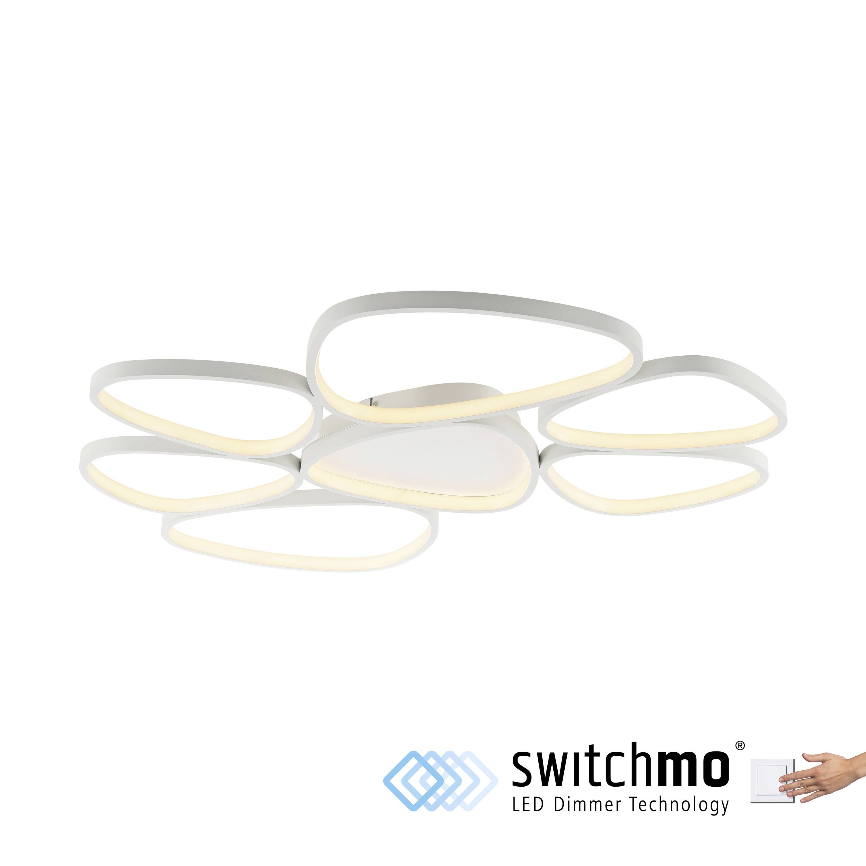 Just Light 14046-16 PEBBLES LED-Deckenleuchte LED LED fest eingebaut 54W Weiß