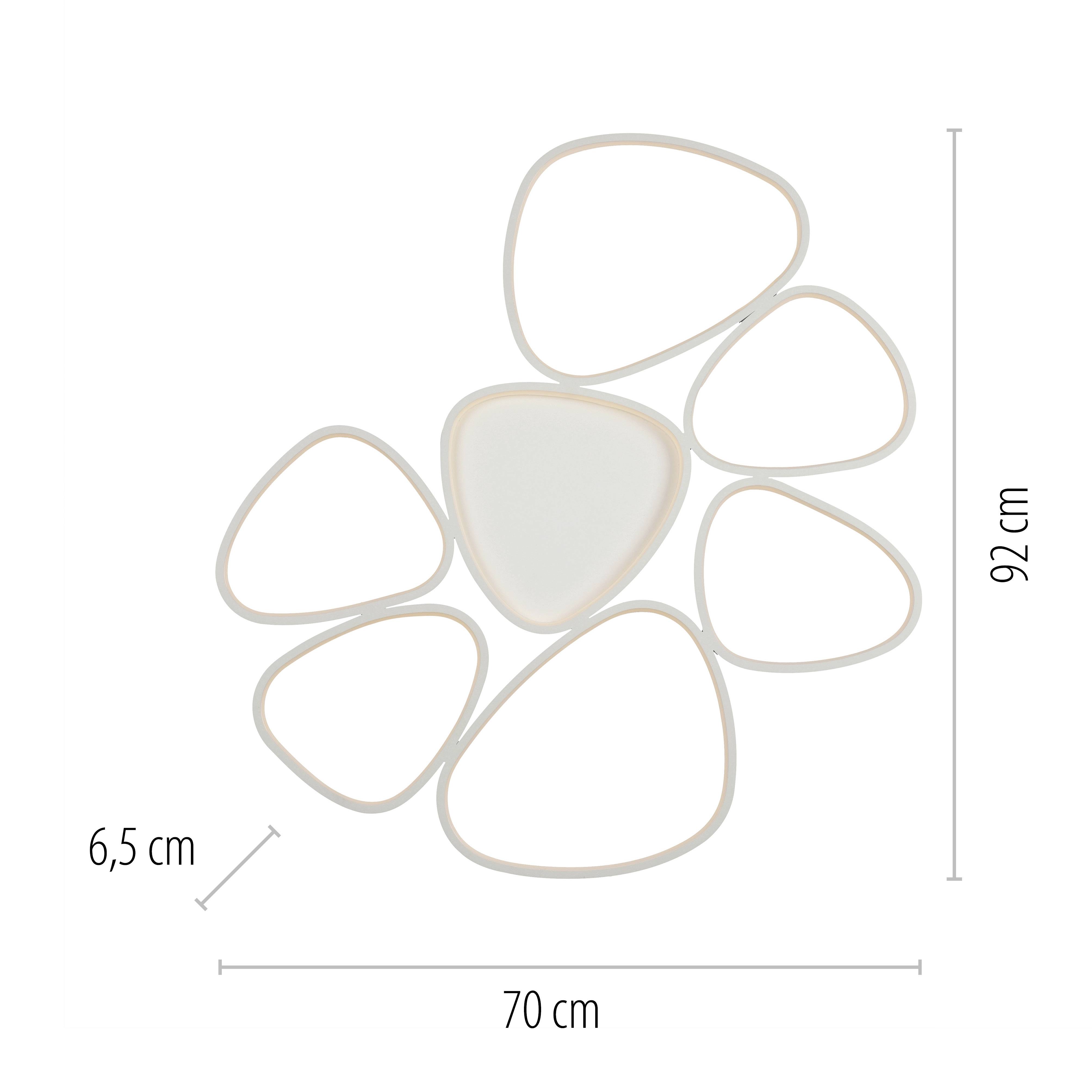 Just Light 14046-16 PEBBLES LED-Deckenleuchte LED LED fest eingebaut 54W Weiß