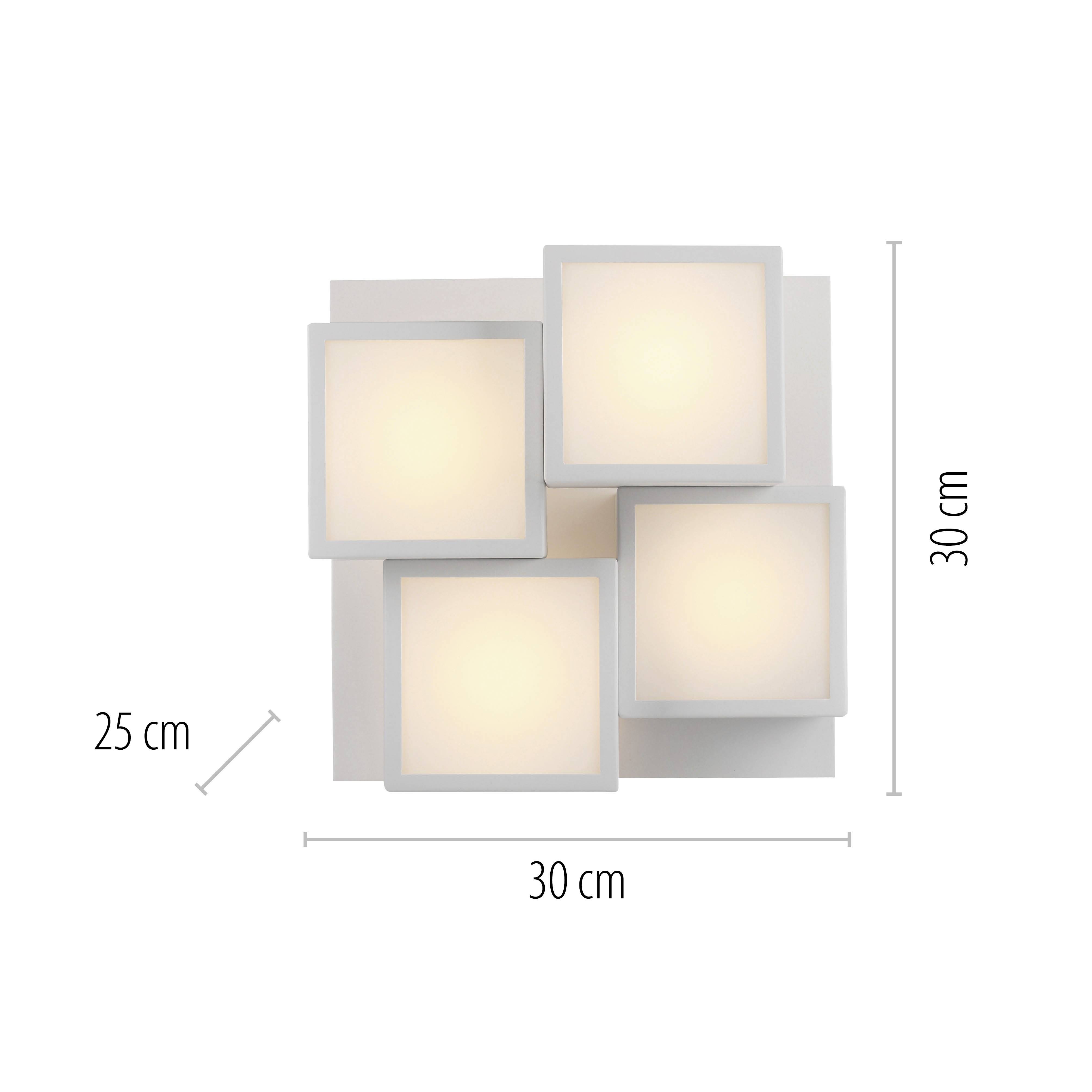 Just Light 14114-16 TETRIS LED-Deckenleuchte LED LED fest eingebaut 17W Weiß