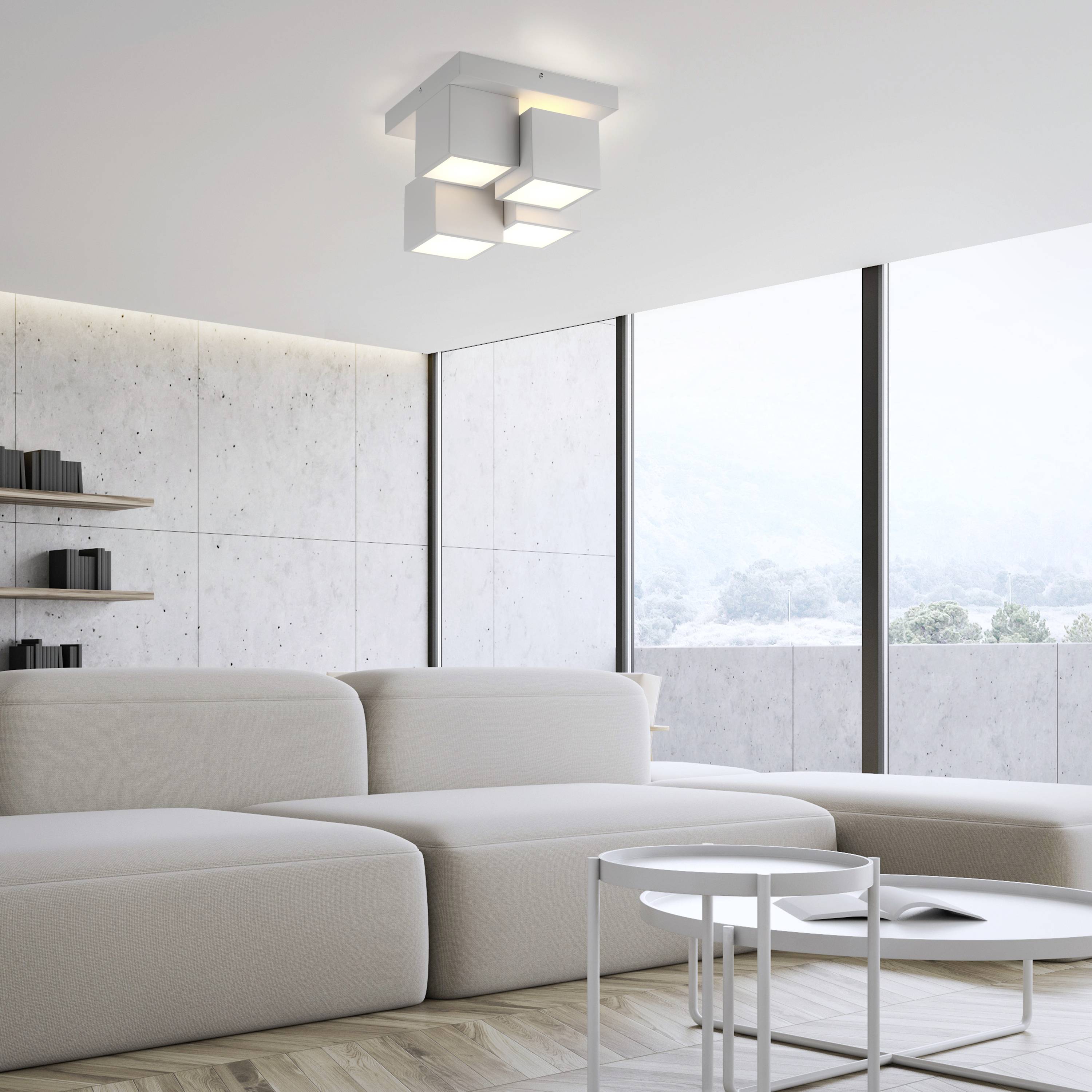 Just Light 14114-16 TETRIS LED-Deckenleuchte LED LED fest eingebaut 17W Weiß