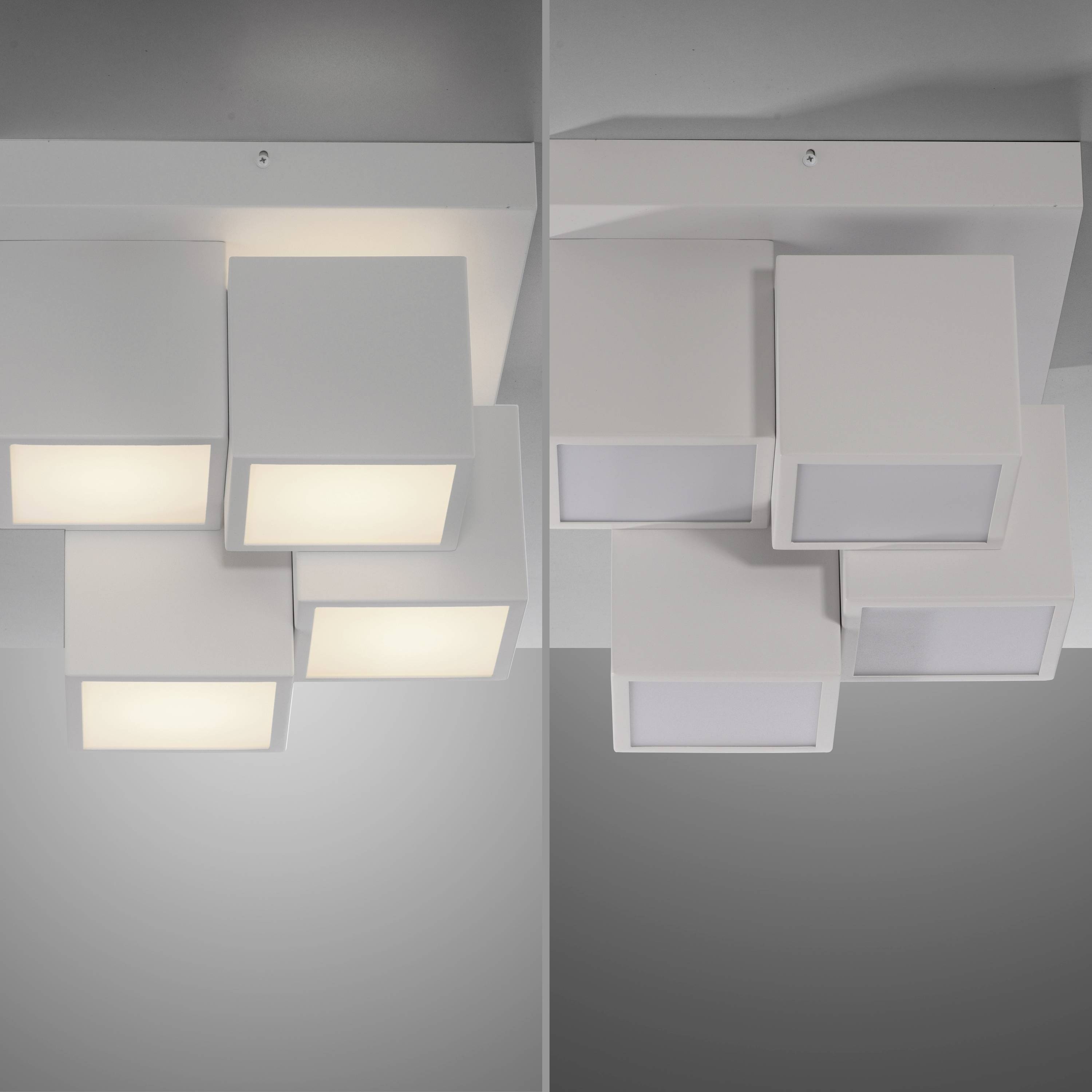 Just Light 14114-16 TETRIS LED-Deckenleuchte LED LED fest eingebaut 17W Weiß