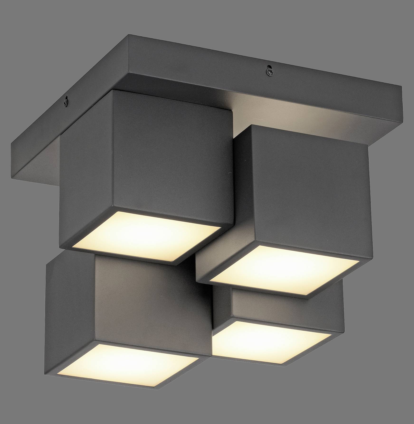 Just Light 14114-18 TETRIS LED-Deckenleuchte LED LED fest eingebaut 17W Schwarz