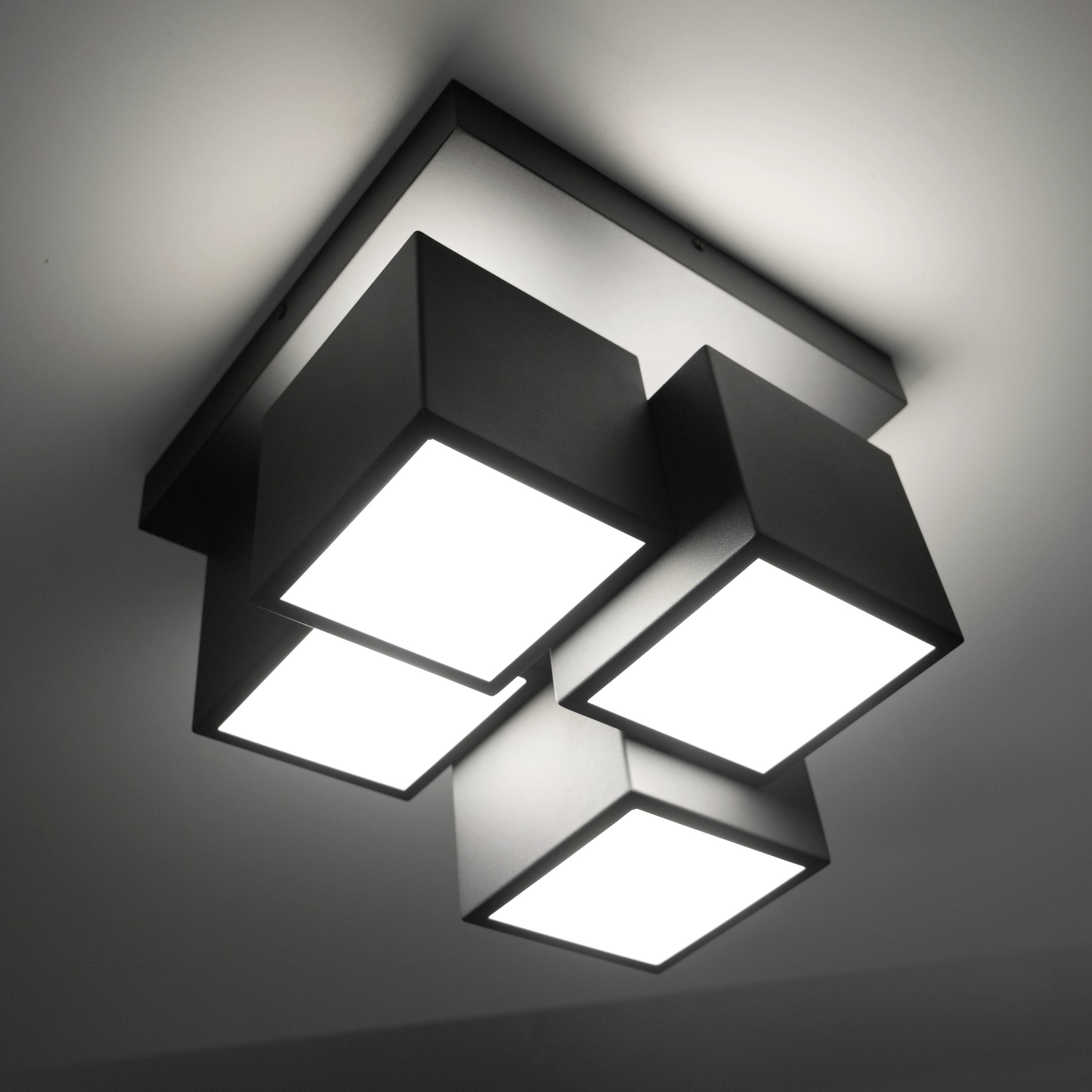 Just Light 14114-18 TETRIS LED-Deckenleuchte LED LED fest eingebaut 17W Schwarz