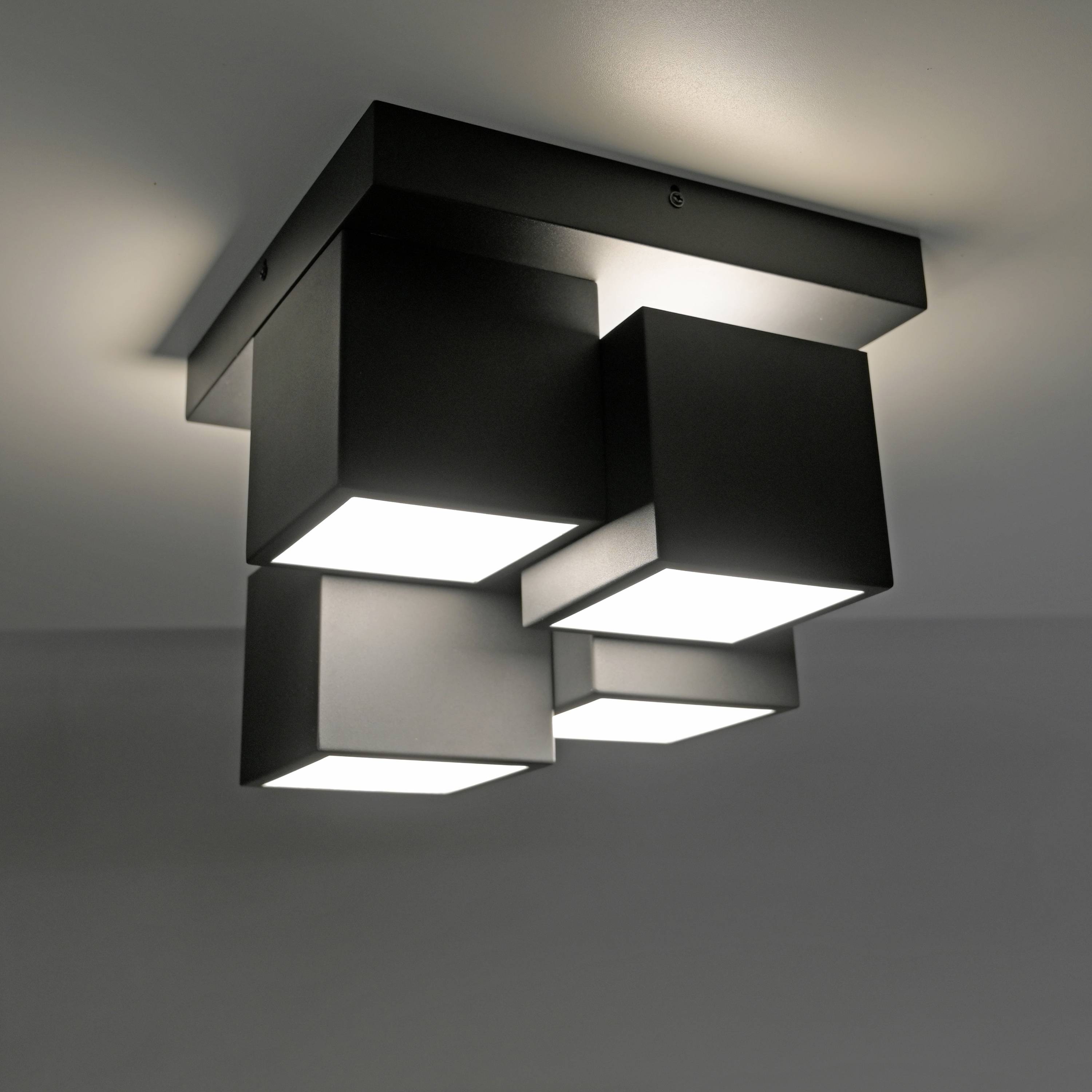 Just Light 14114-18 TETRIS LED-Deckenleuchte LED LED fest eingebaut 17W Schwarz