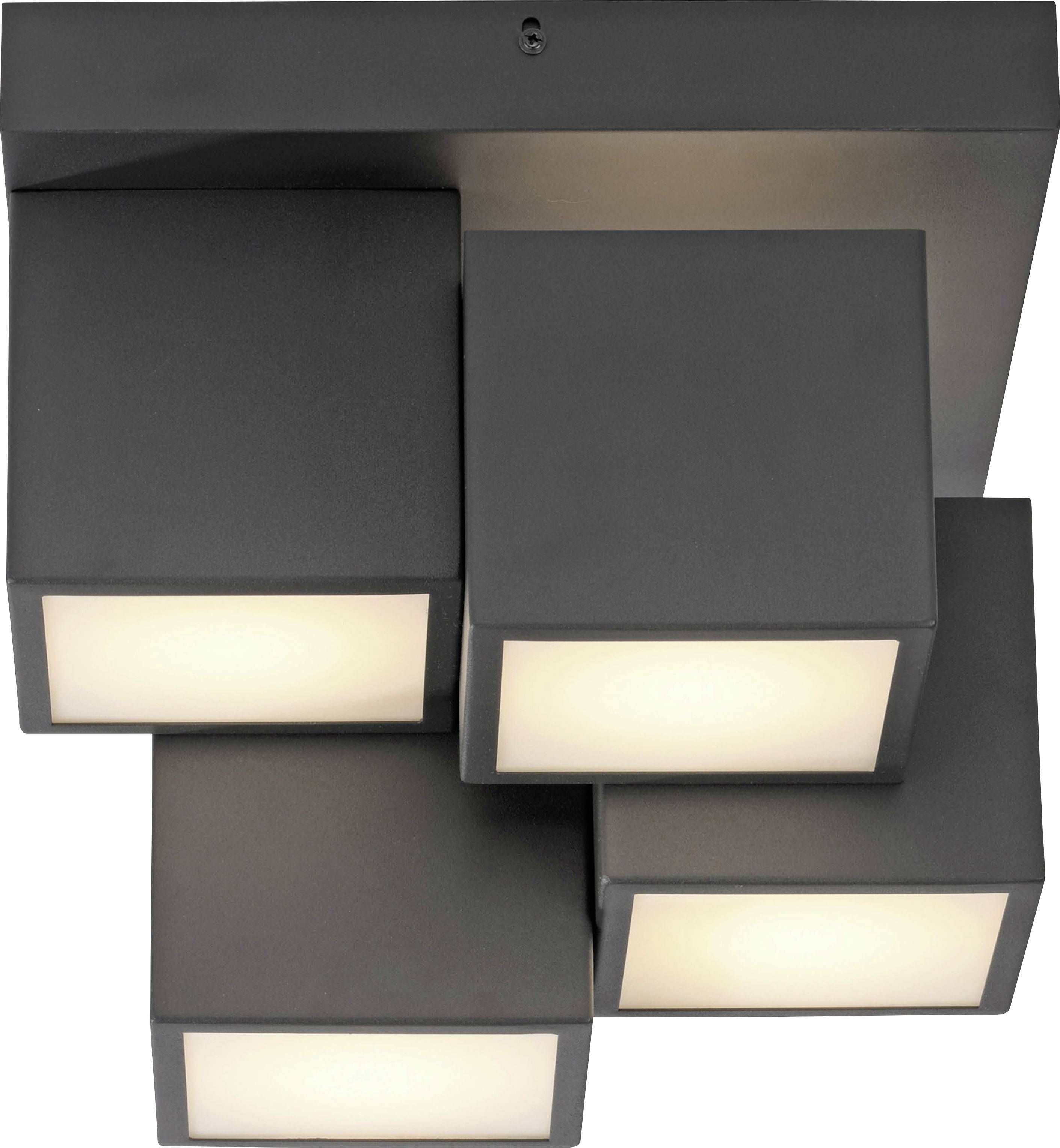 Just Light 14114-18 TETRIS LED-Deckenleuchte LED LED fest eingebaut 17W Schwarz