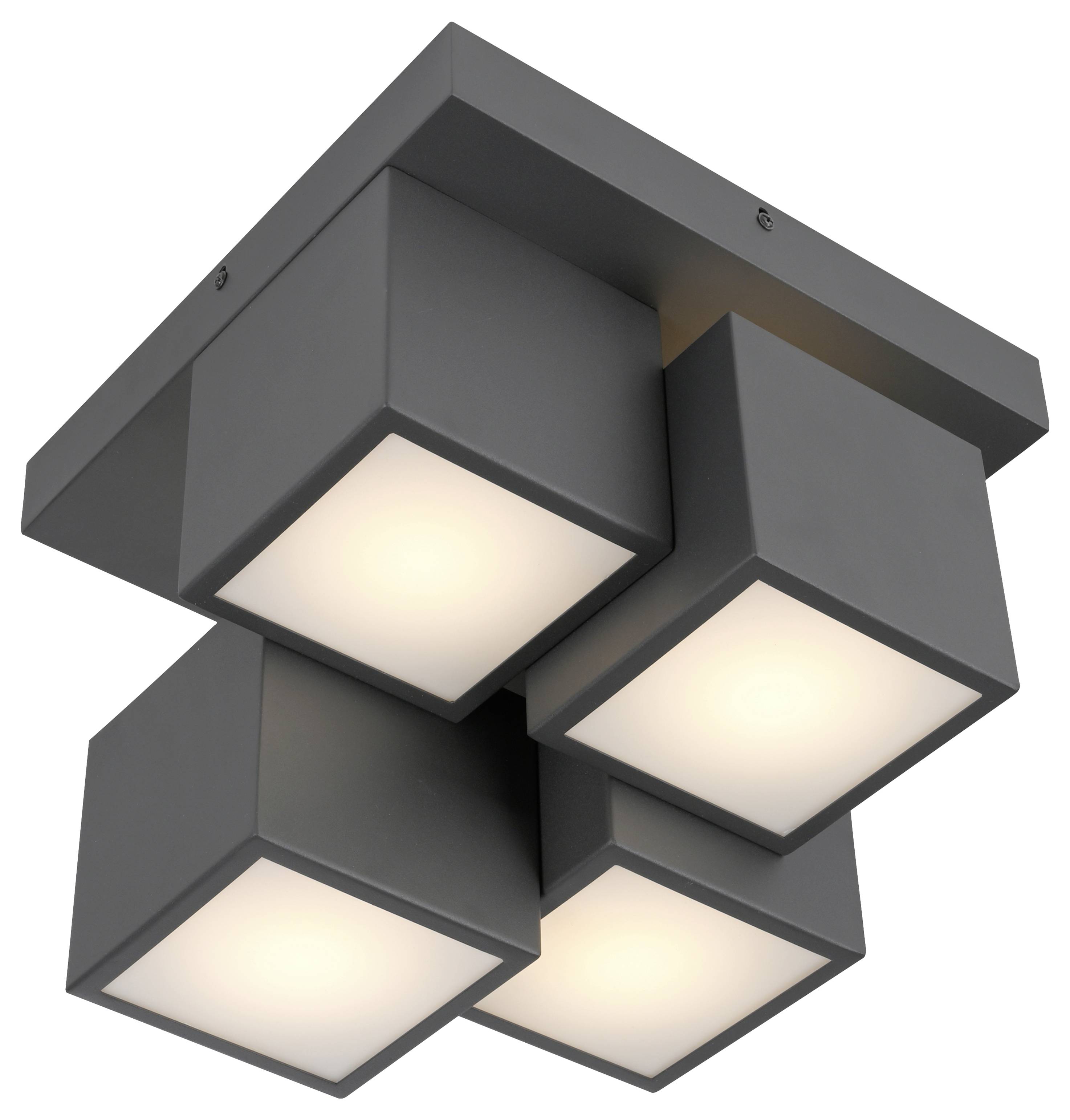 Just Light 14114-18 TETRIS LED-Deckenleuchte LED LED fest eingebaut 17W Schwarz