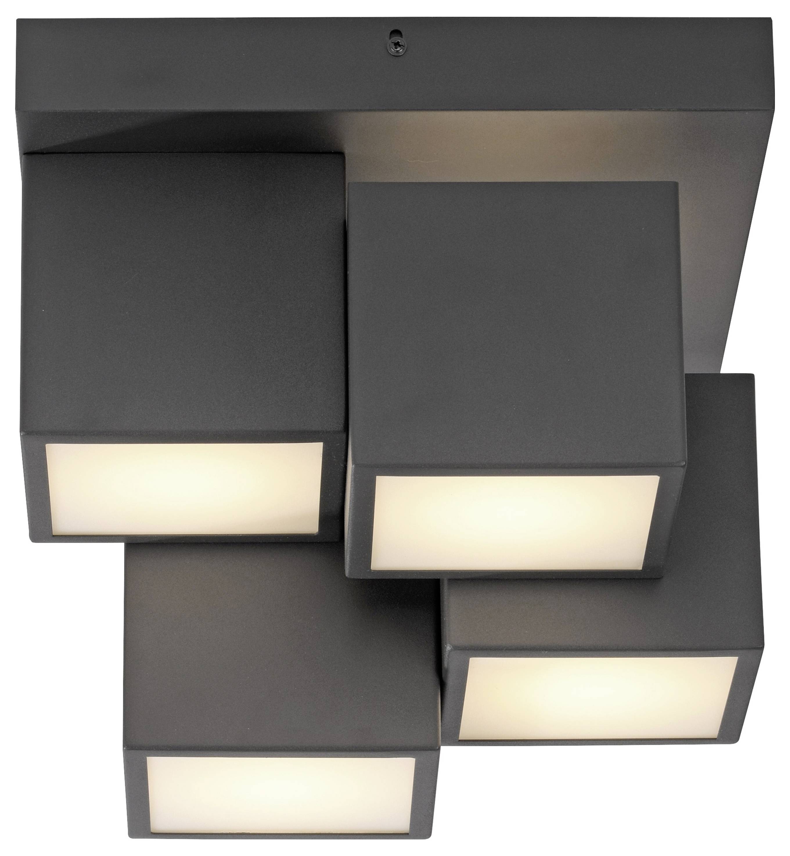 Just Light 14114-18 TETRIS LED-Deckenleuchte LED LED fest eingebaut 17W Schwarz