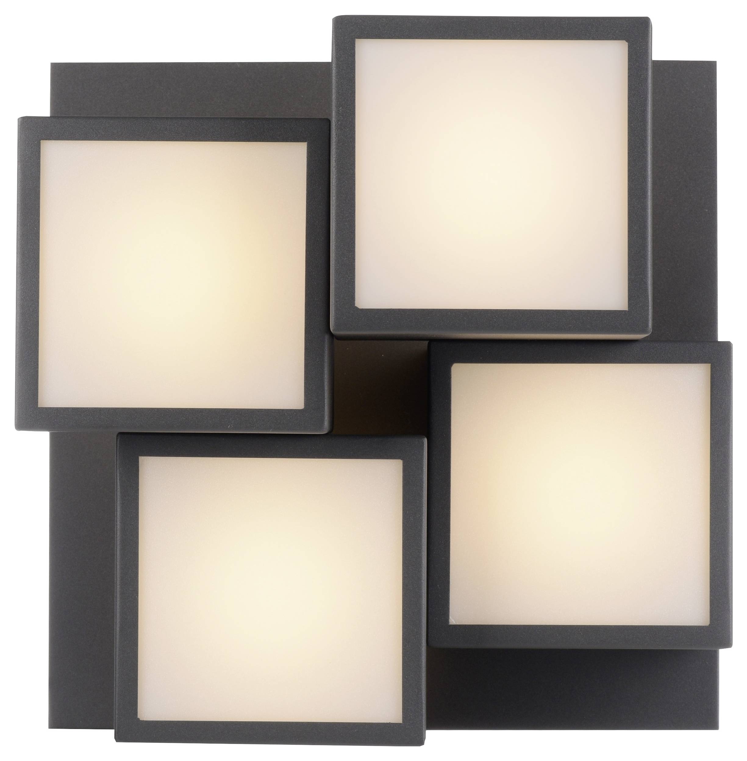 Just Light 14114-18 TETRIS LED-Deckenleuchte LED LED fest eingebaut 17W Schwarz