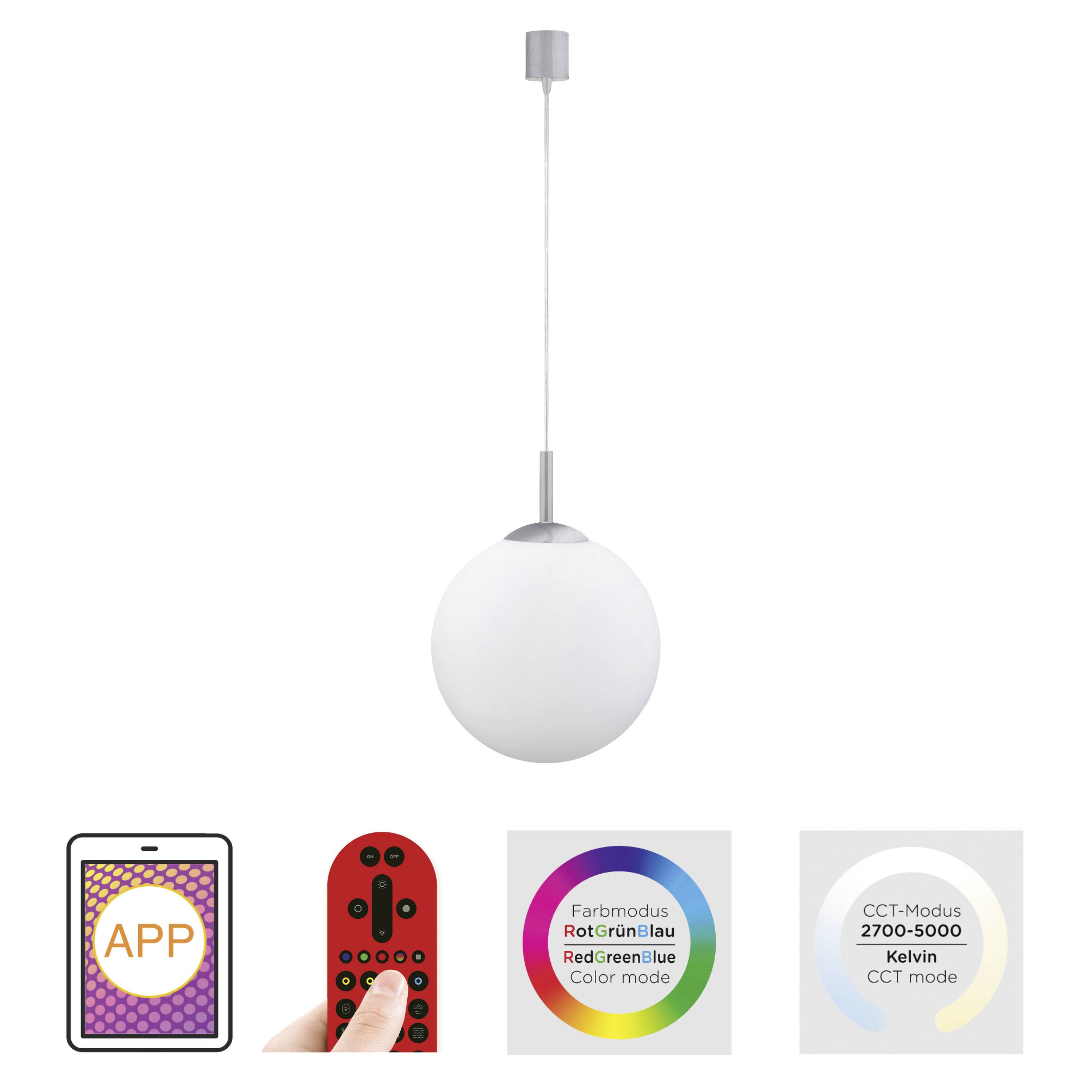 Just Light LOLASMART BOLO 22073-55 LED-Pendelleuchte E27 10W Stahl