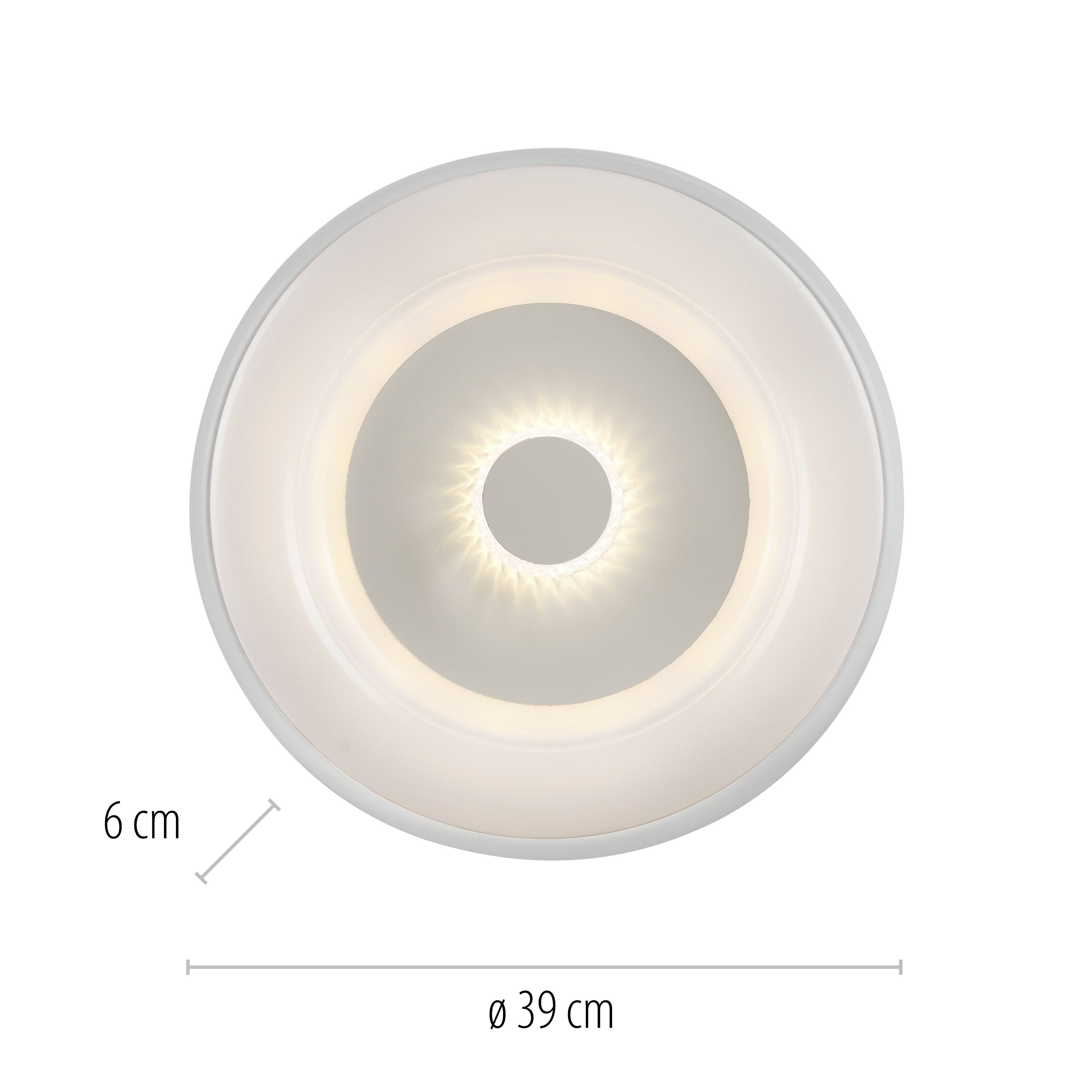 Just Light 14271-16 LOLASMART VERTIGO LED-Deckenleuchte LED LED fest eingebaut 19W Weiß