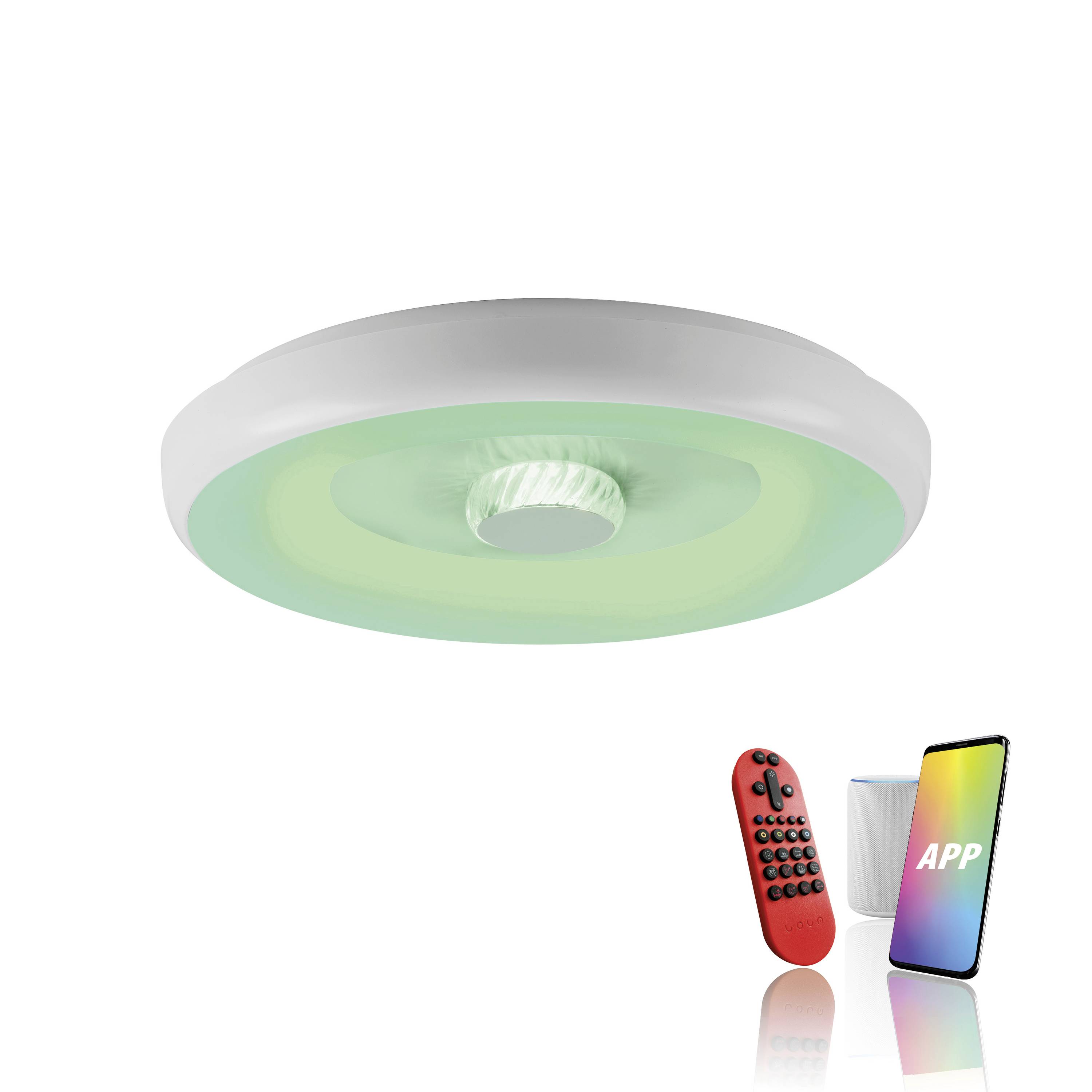 Just Light 14271-16 LOLASMART VERTIGO LED-Deckenleuchte LED LED fest eingebaut 19W Weiß