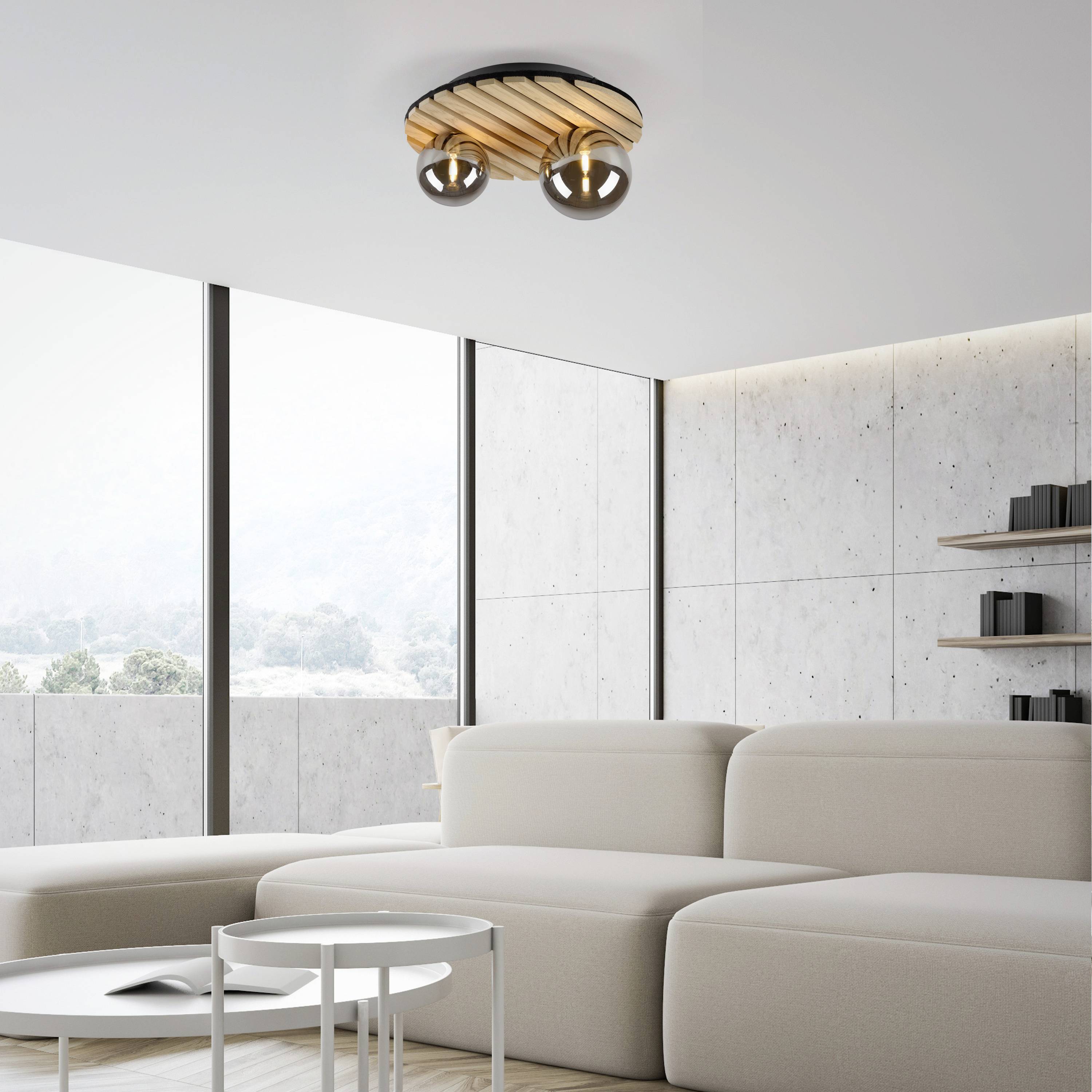 Just Light 15208-79 GREEN STIKA Deckenleuchte G9 10W Holz