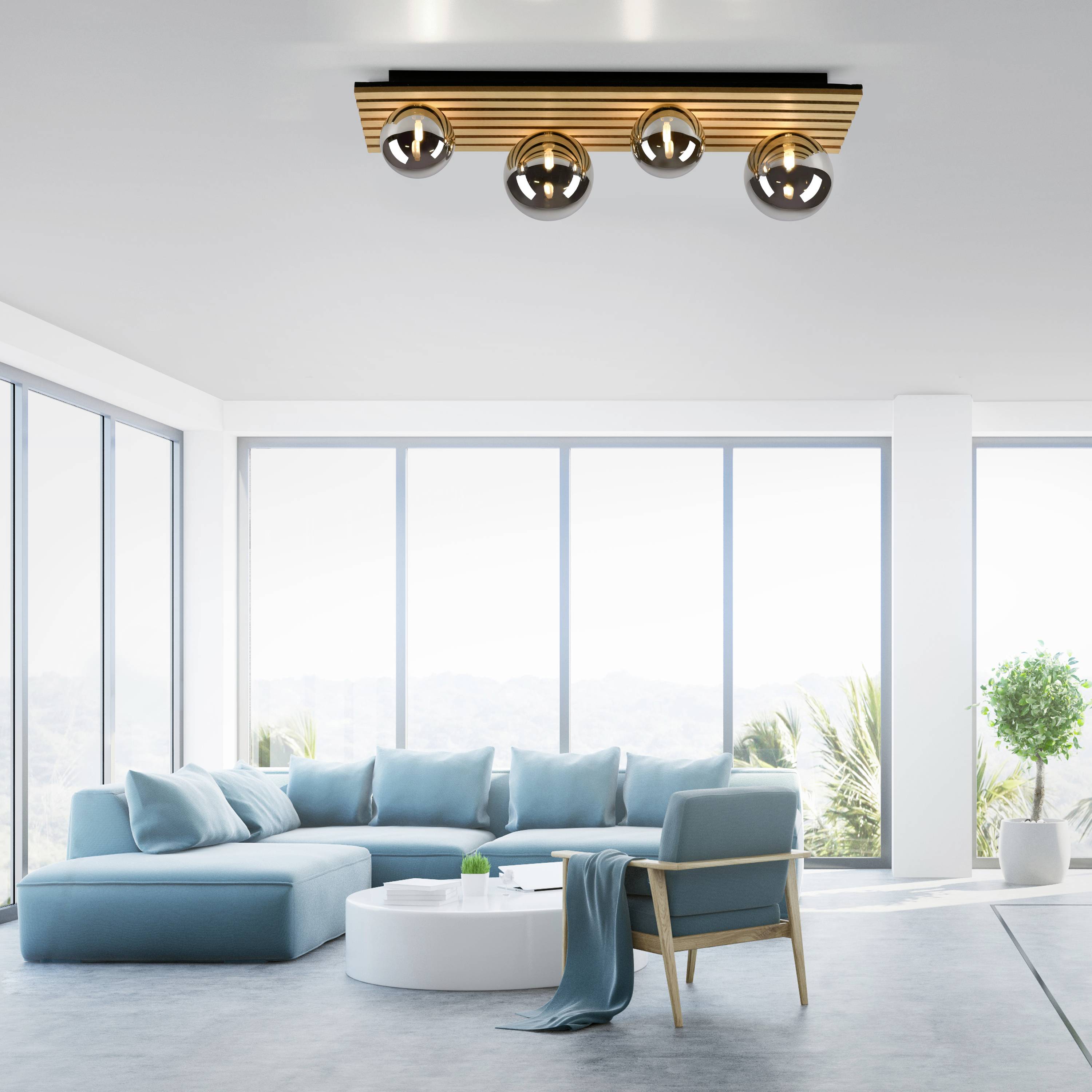 Just Light 15209-79 GREEN STIKA Deckenleuchte G9 20W Holz