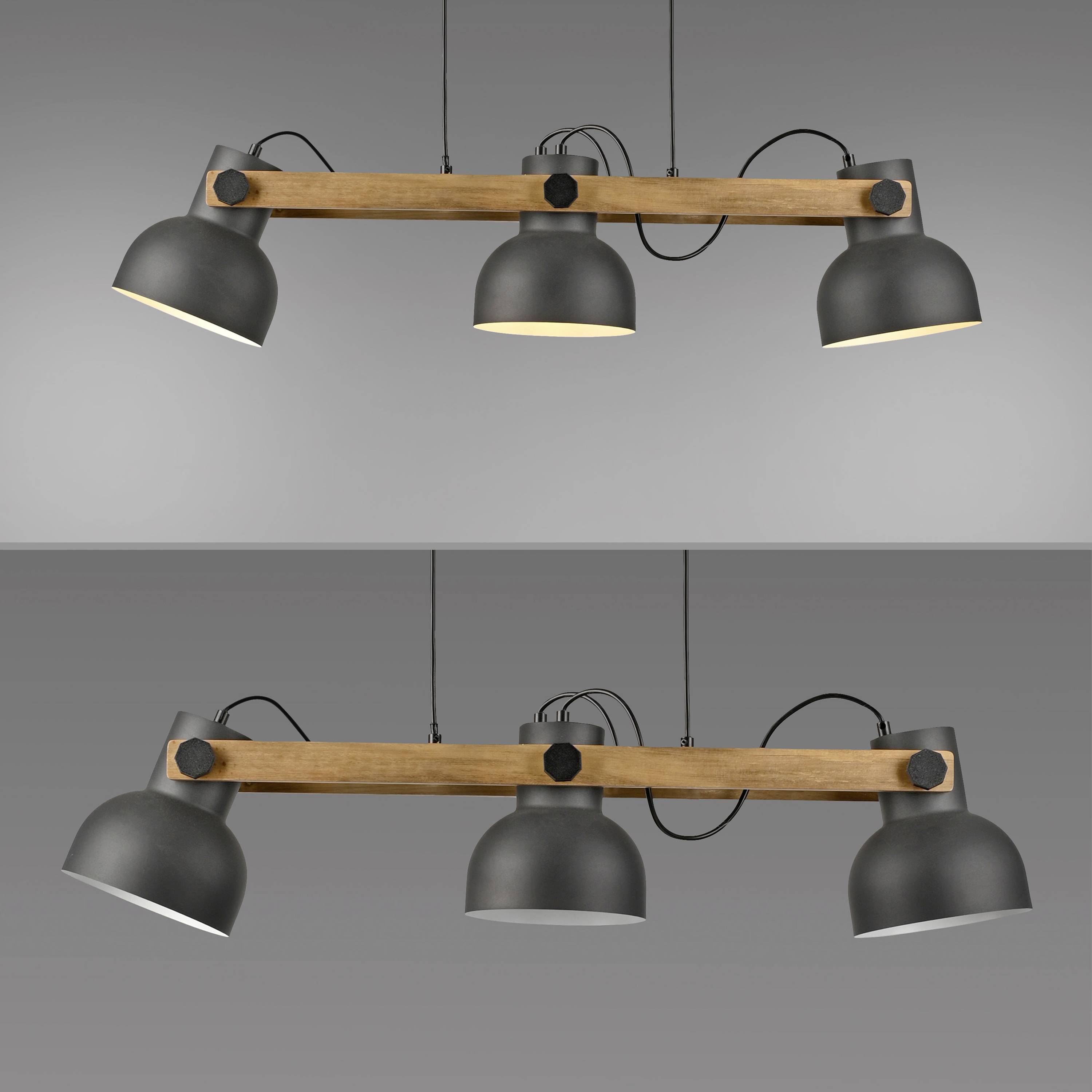 Just Light CUP 2.0 15743-18 Pendelleuchte E27 180W Schwarz