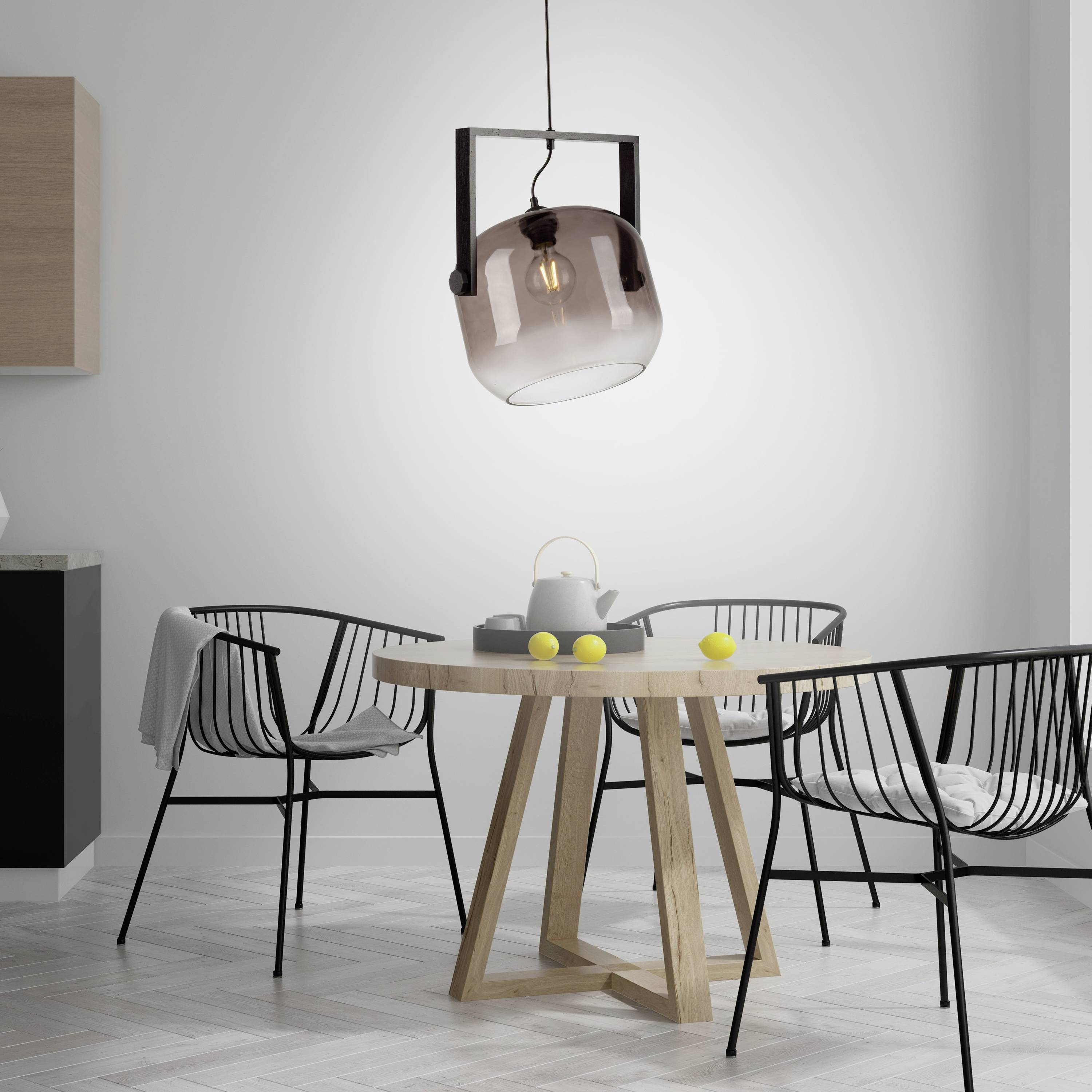 Just Light CUP 2.0 15757-18 Pendelleuchte E27 60W Schwarz