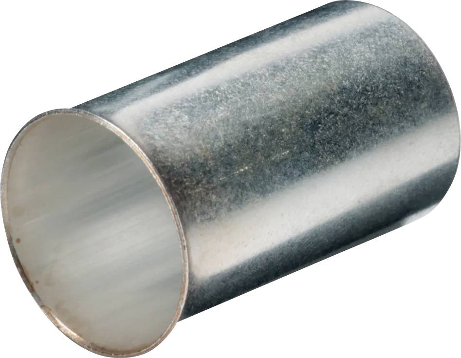 Metallzylinder in silbriger Farbe, leicht diagonal dargestellt. Oberfläche zeigt eine gleichmäßige Textur.