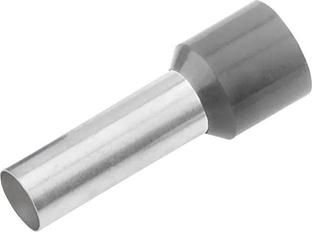 Cimco 187021 Aderendhülse 4 mm² Teilisoliert Grau 100 St.