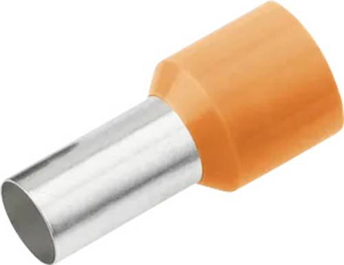 Cimco 187125 Aderendhülse 4 mm² Teilisoliert Orange 100 St.