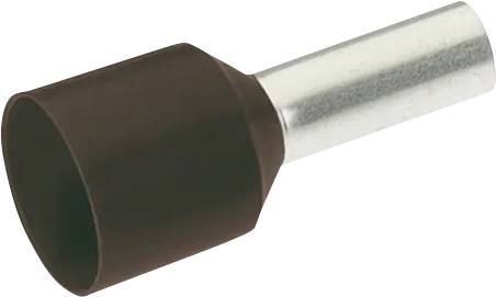 Cimco 187301 Aderendhülse 1.5 mm² Teilisoliert Schwarz 100 St.