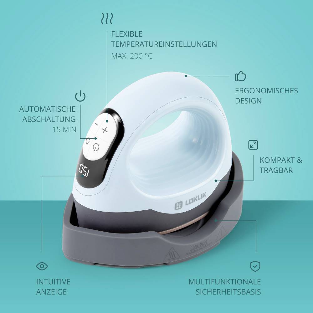Loklik ImPress Mini 3 Heizpresse Pastell-Blau