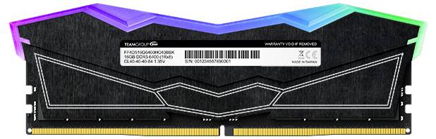 Team Group FF3D532G6400HC40BDC01 PC-Arbeitsspeicher Kit DDR5 32GB 2 x 16GB 6400MHz 288pin DIMM CL40 FF3D532G6400HC40BDC01
