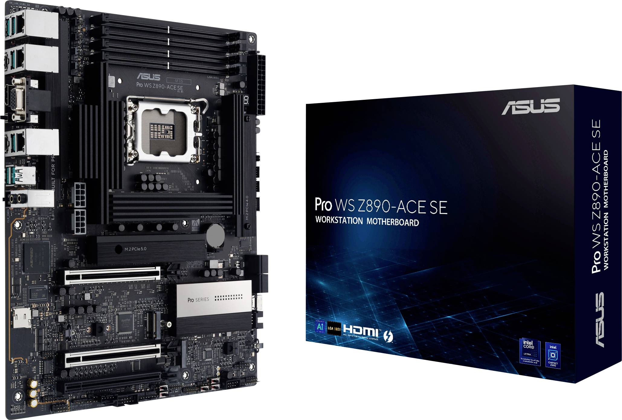 Asus PRO WS Z890-ACE SE Mainboard Sockel (PC) Intel® LGA 1851 Formfaktor (Details) ATX Mainboard-Chipsatz Intel® Z890