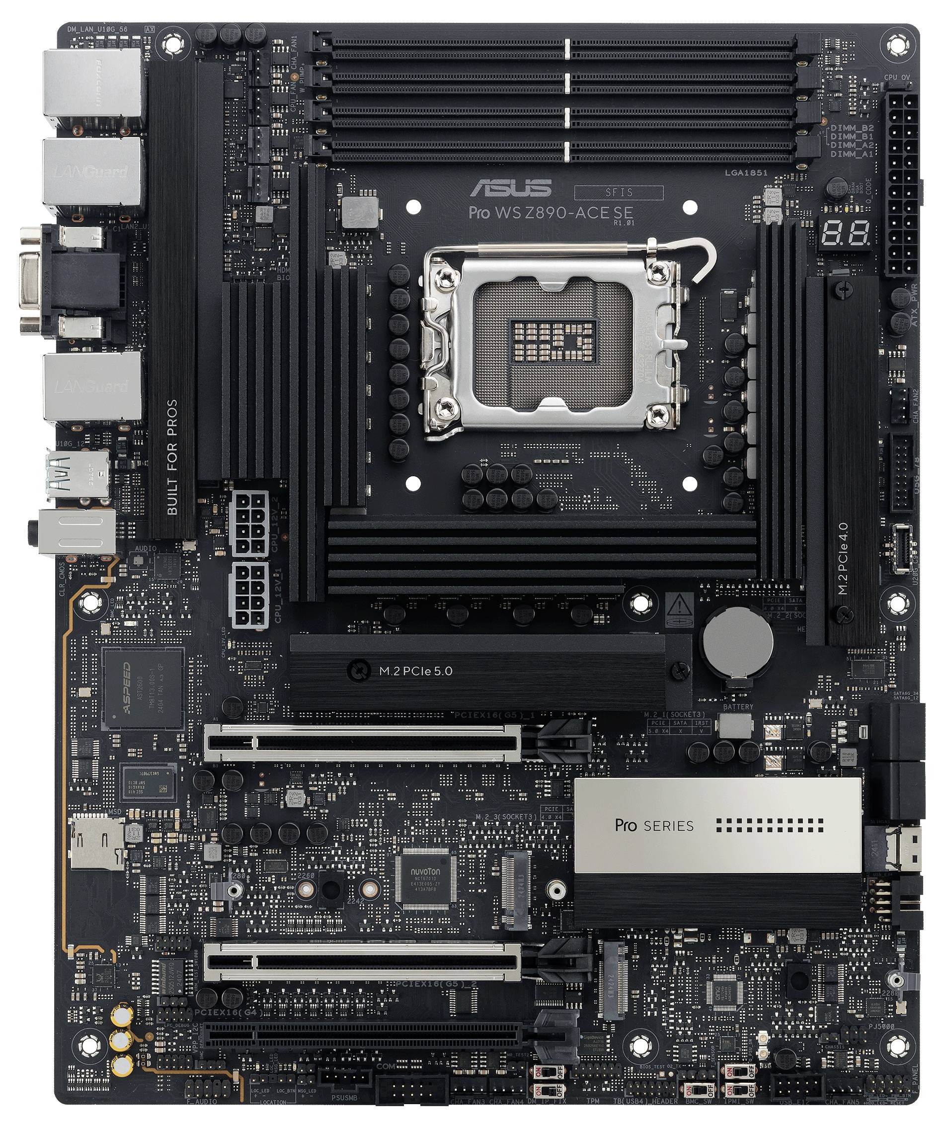 Asus PRO WS Z890-ACE SE Mainboard Sockel (PC) Intel® LGA 1851 Formfaktor (Details) ATX Mainboard-Chipsatz Intel® Z890