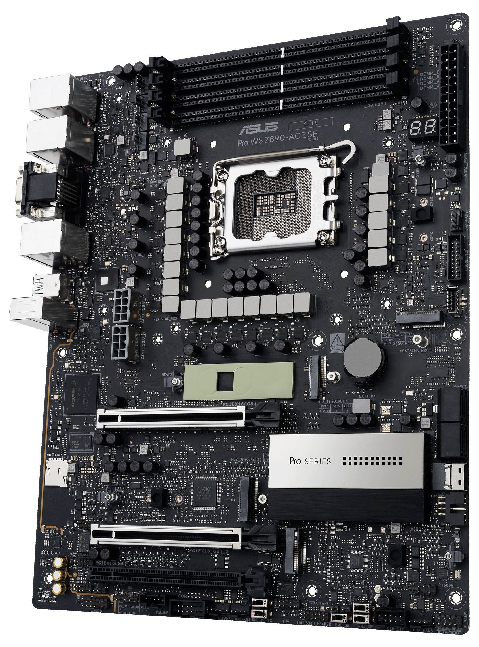 Asus PRO WS Z890-ACE SE Mainboard Sockel (PC) Intel® LGA 1851 Formfaktor (Details) ATX Mainboard-Chipsatz Intel® Z890