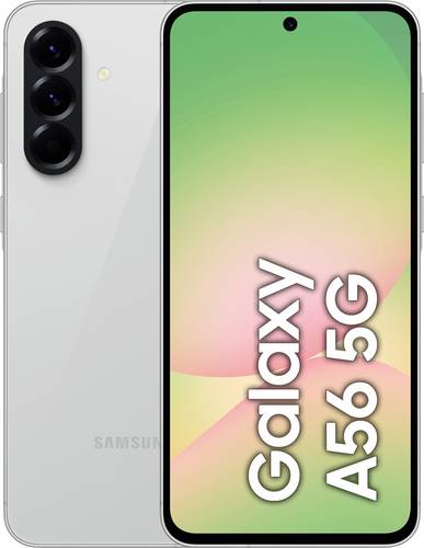 Samsung Galaxy A56 5G Smartphone 128 GB 17 cm (6.7 Zoll) EEK B (A - G) Hellgrau Android™ 15 Dual-SIM