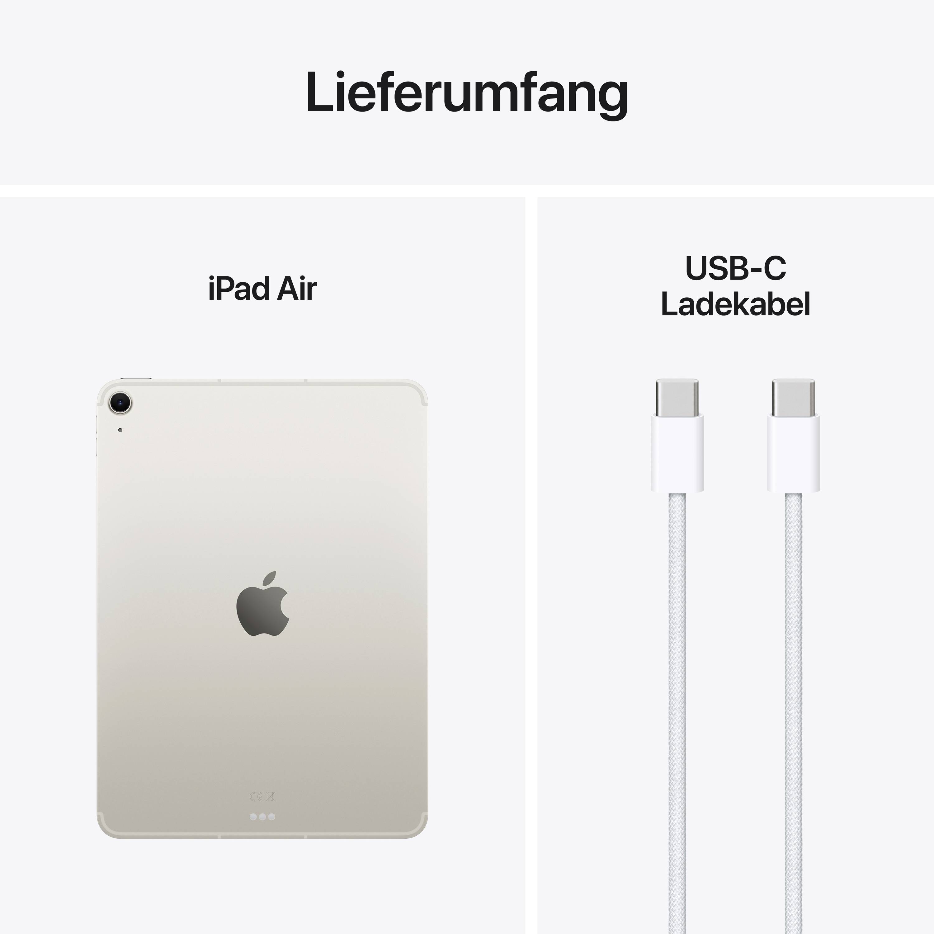 Apple iPad Air 11 (M3, 2025) WiFi + Cellular 1TB Polarstern 27.9cm (11 Zoll) M3