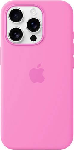 Apple Silikon Case Silikon Case iPhone 16 Pro Pfingstrose Induktives Laden, MagSafe kompatibel, Sto�