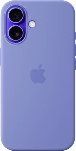 Apple Silikon Case Silikon Case iPhone 16 Veilchen Induktives Laden, MagSafe kompatibel, Stoßfest M