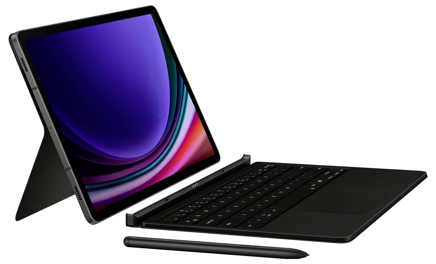 Samsung EF-DX725BBGGDE Tablet-Tastatur Passend für Marke (Tablet): Samsung Galaxy Tab S9 Android™