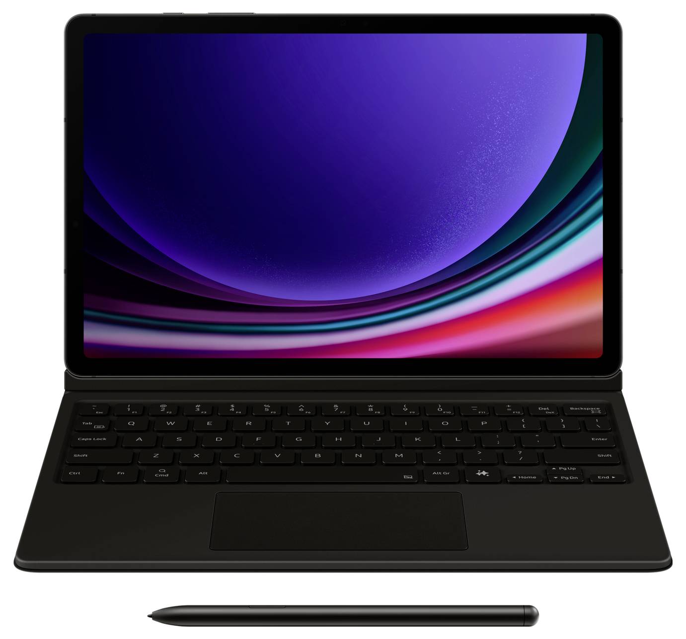 Samsung EF-DX725BBGGDE Tablet-Tastatur Passend für Marke (Tablet): Samsung Galaxy Tab S9 Android™