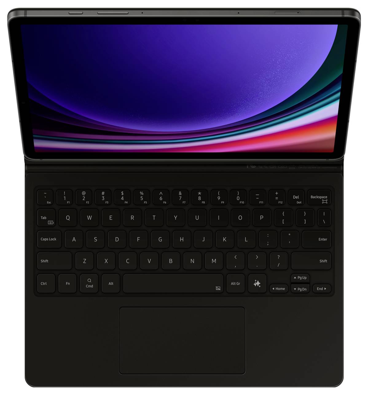 Samsung EF-DX725BBGGDE Tablet-Tastatur Passend für Marke (Tablet): Samsung Galaxy Tab S9 Android™